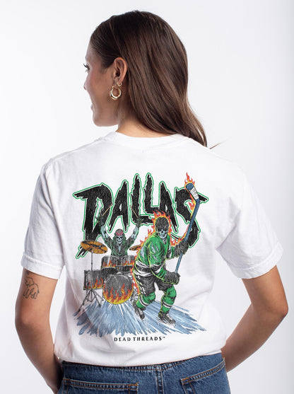 DALLAS HOCKEY - “3 SKULL” PREMIUM T - SHIRT – T-Shirt – Dead Threads Apparel