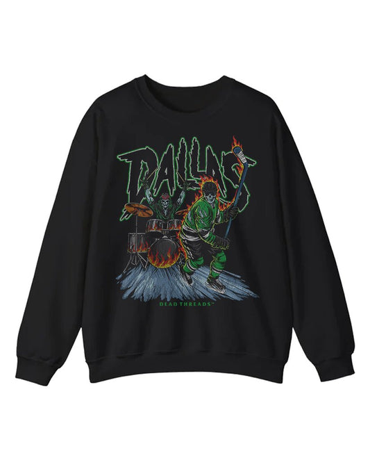 DALLAS HOCKEY CREWNECK SWEATSHIRT – Sweatshirt – Dead Threads Apparel