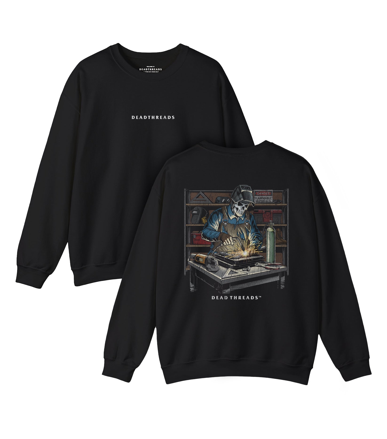 DEAD DIME - “DT ESSENTIAL" CREWNECK SWEATSHIRT – Sweatshirt – Dead Threads Apparel