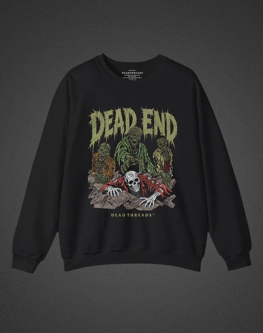 DEAD END CREWNECK SWEATSHIRT - Halloween Limited Drop – Sweatshirt – Dead Threads Apparel