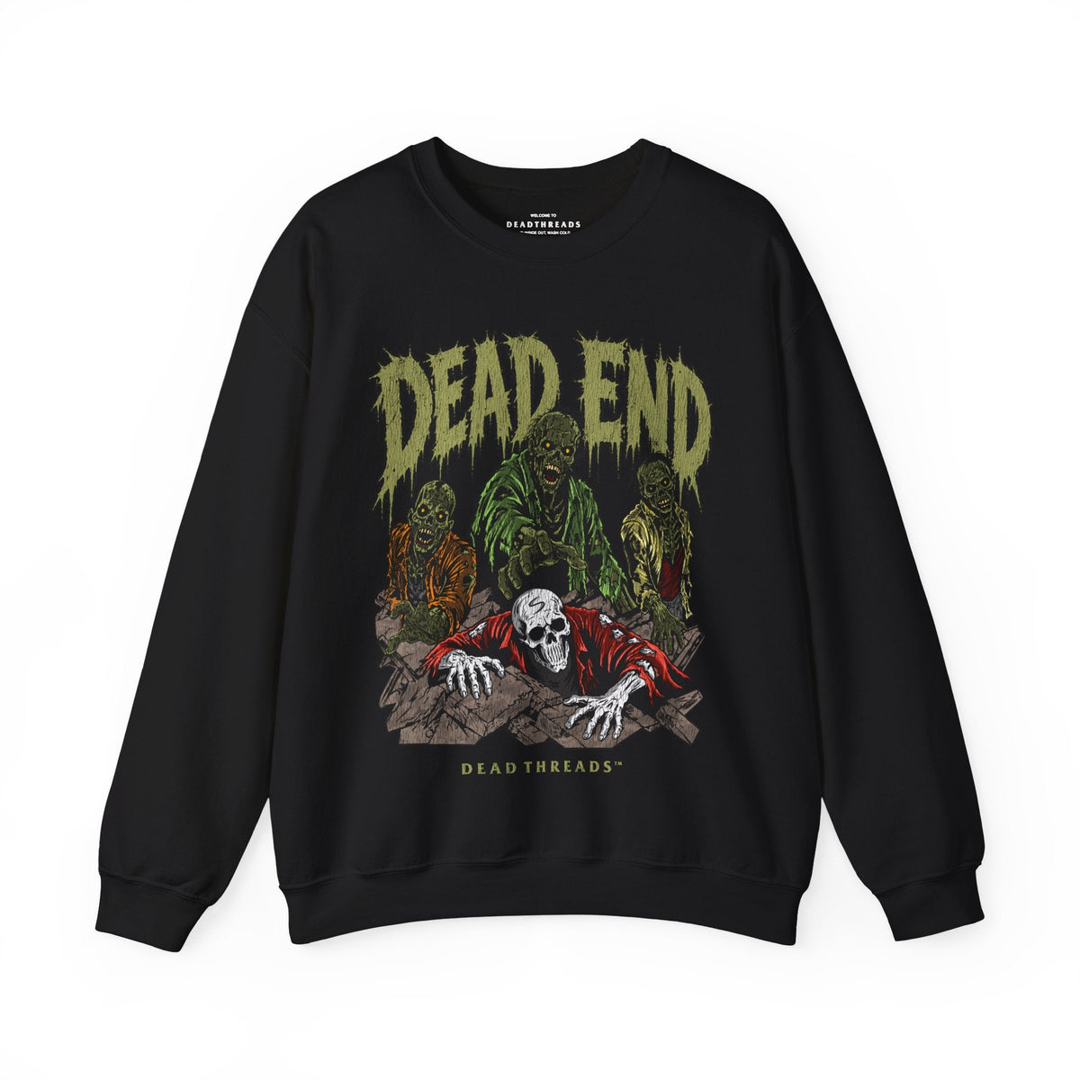 DEAD END CREWNECK SWEATSHIRT - Halloween Limited Drop – Sweatshirt – Dead Threads Apparel