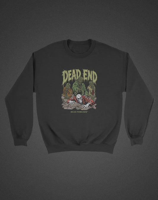 DEAD END (KIDS) CREWNECK SWEATSHIRT - Halloween Limited Drop – Kids clothes – Dead Threads Apparel