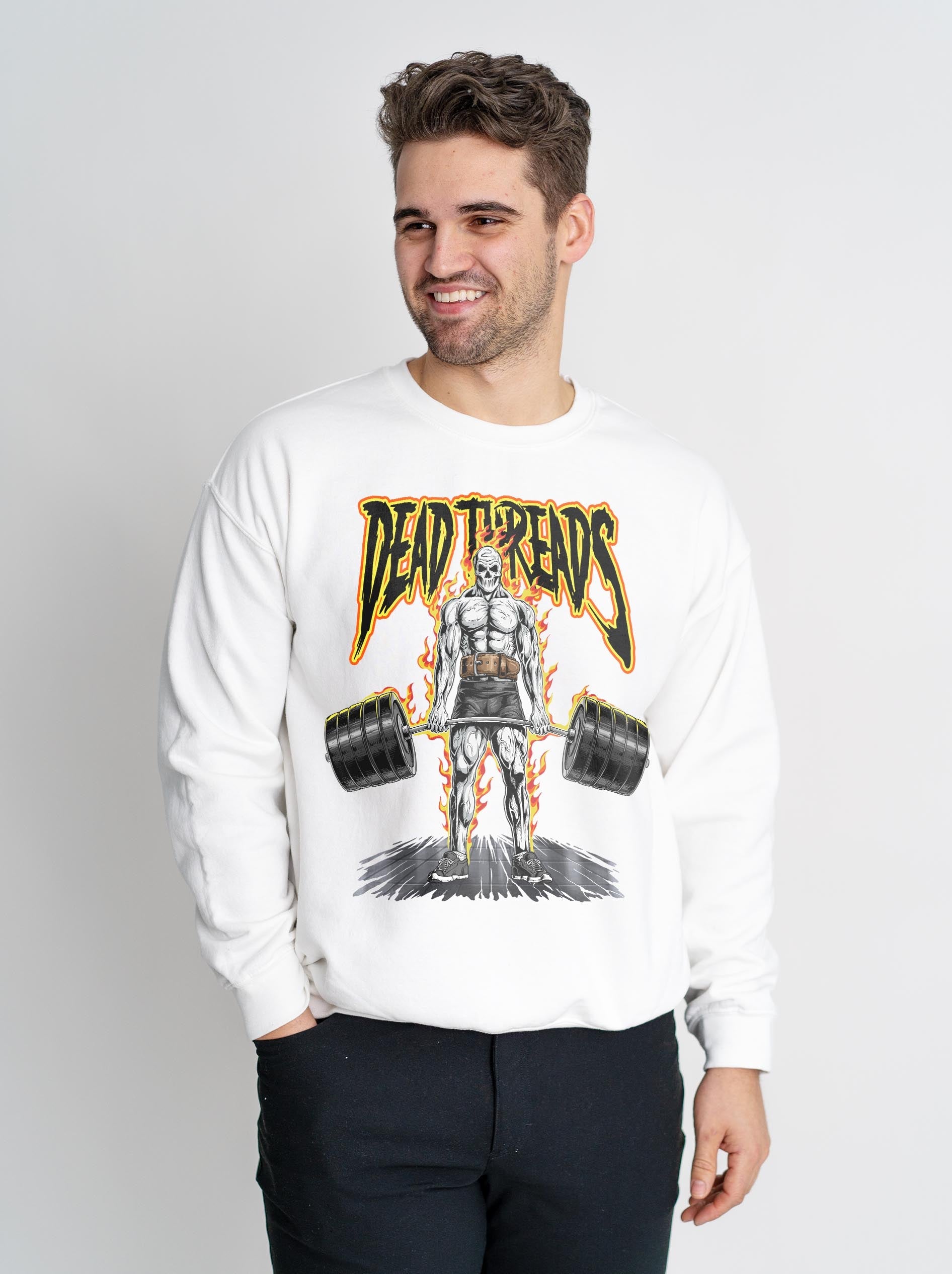DEAD LIFT v1 CREWNECK SWEATSHIRT – Sweatshirt – Dead Threads Apparel
