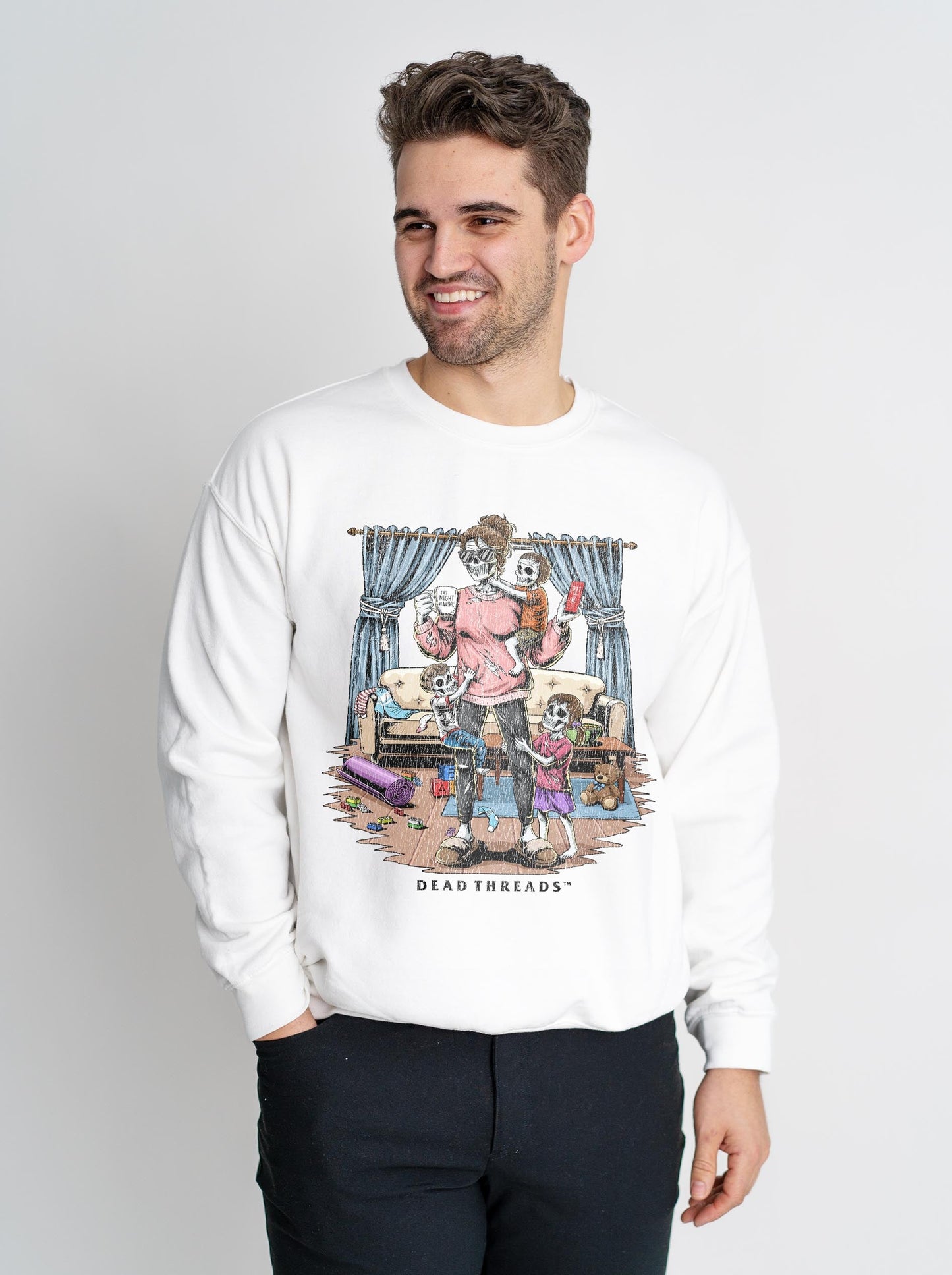 DEAD TIRED CREWNECK SWEATSHIRT – Sweatshirt – Dead Threads Apparel