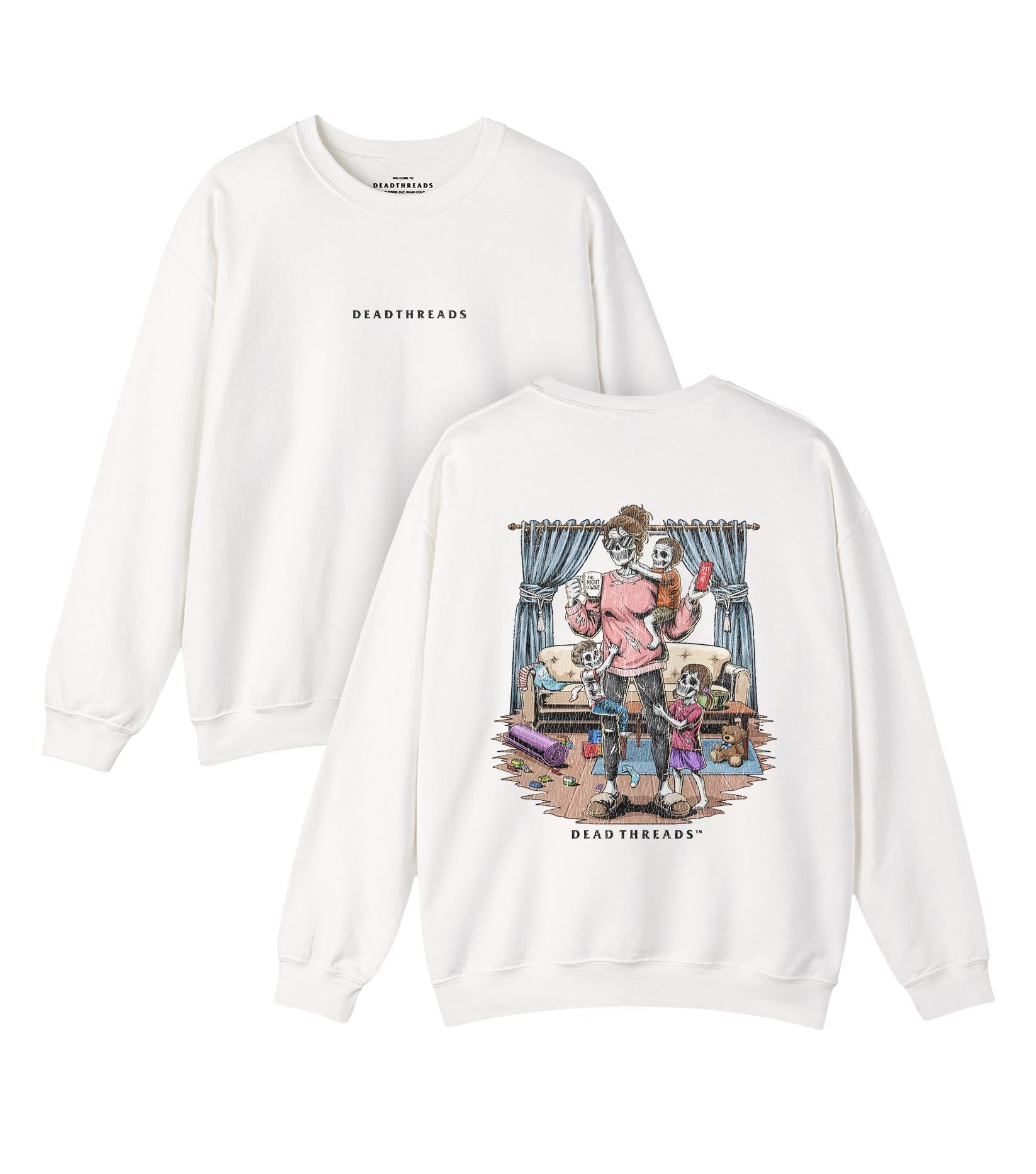 DEAD TIRED - “DT ESSENTIAL" CREWNECK SWEATSHIRT – Sweatshirt – Dead Threads Apparel