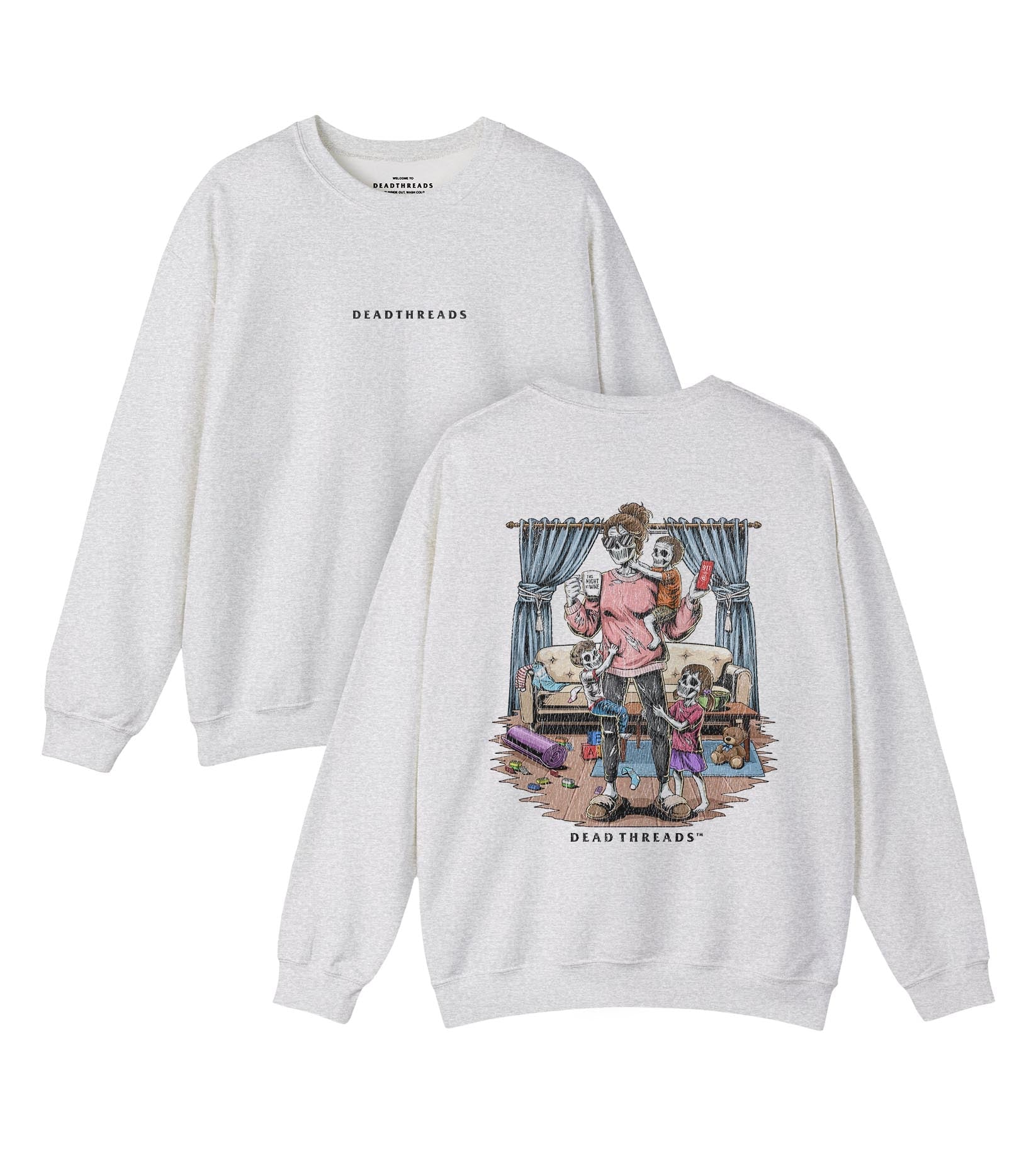 DEAD TIRED - “DT ESSENTIAL" CREWNECK SWEATSHIRT – Sweatshirt – Dead Threads Apparel
