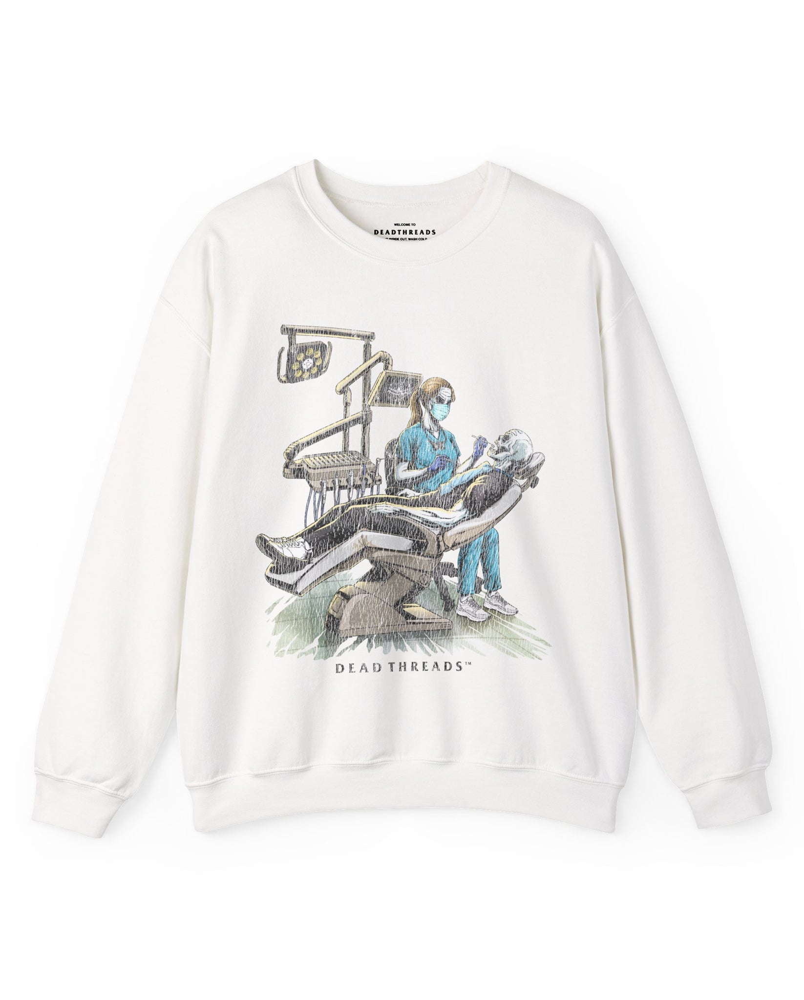 DEADLY DENTAL (FEMALE) CREWNECK SWEATSHIRT – Sweatshirt – Dead Threads Apparel