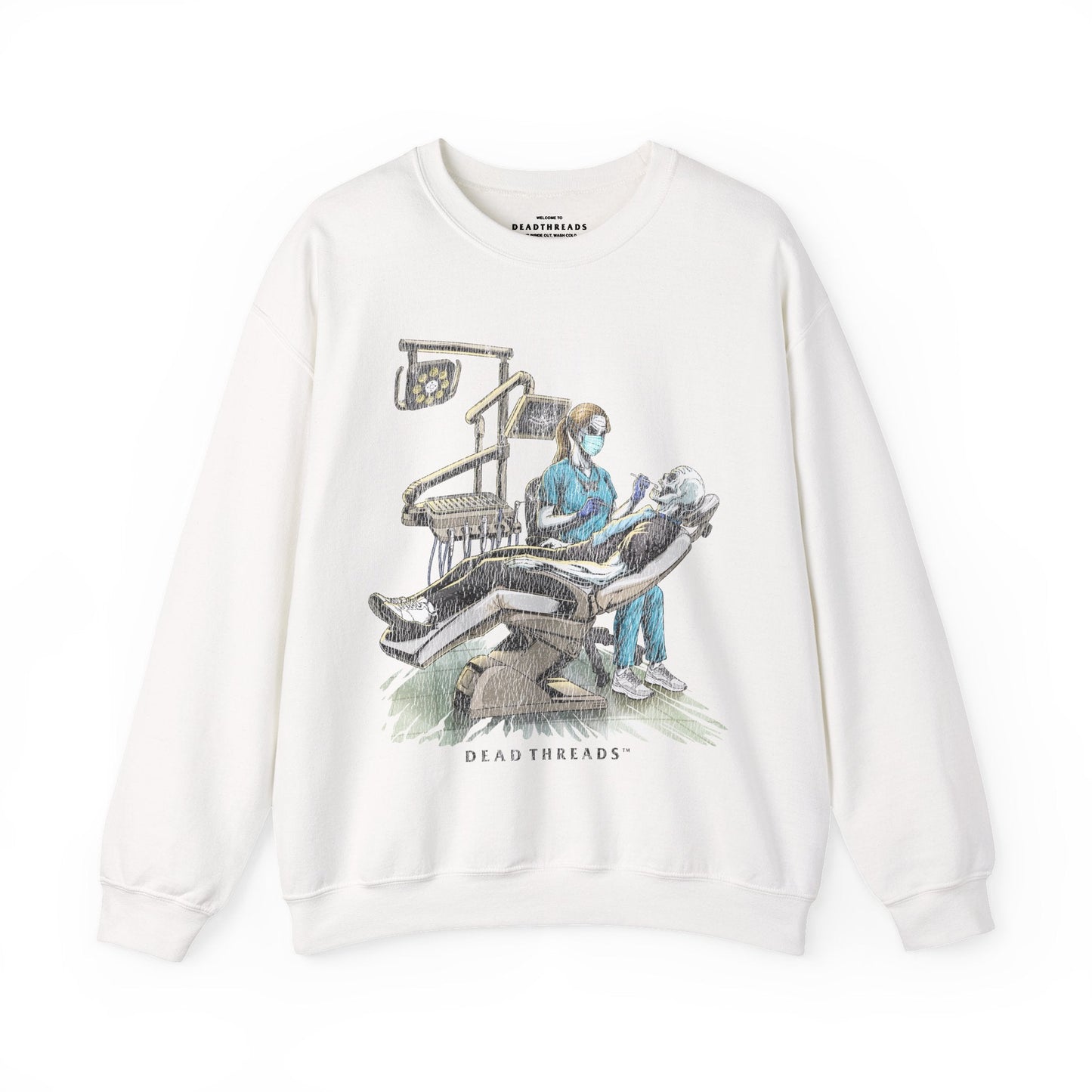 DEADLY DENTAL (FEMALE) CREWNECK SWEATSHIRT – Sweatshirt – Dead Threads Apparel