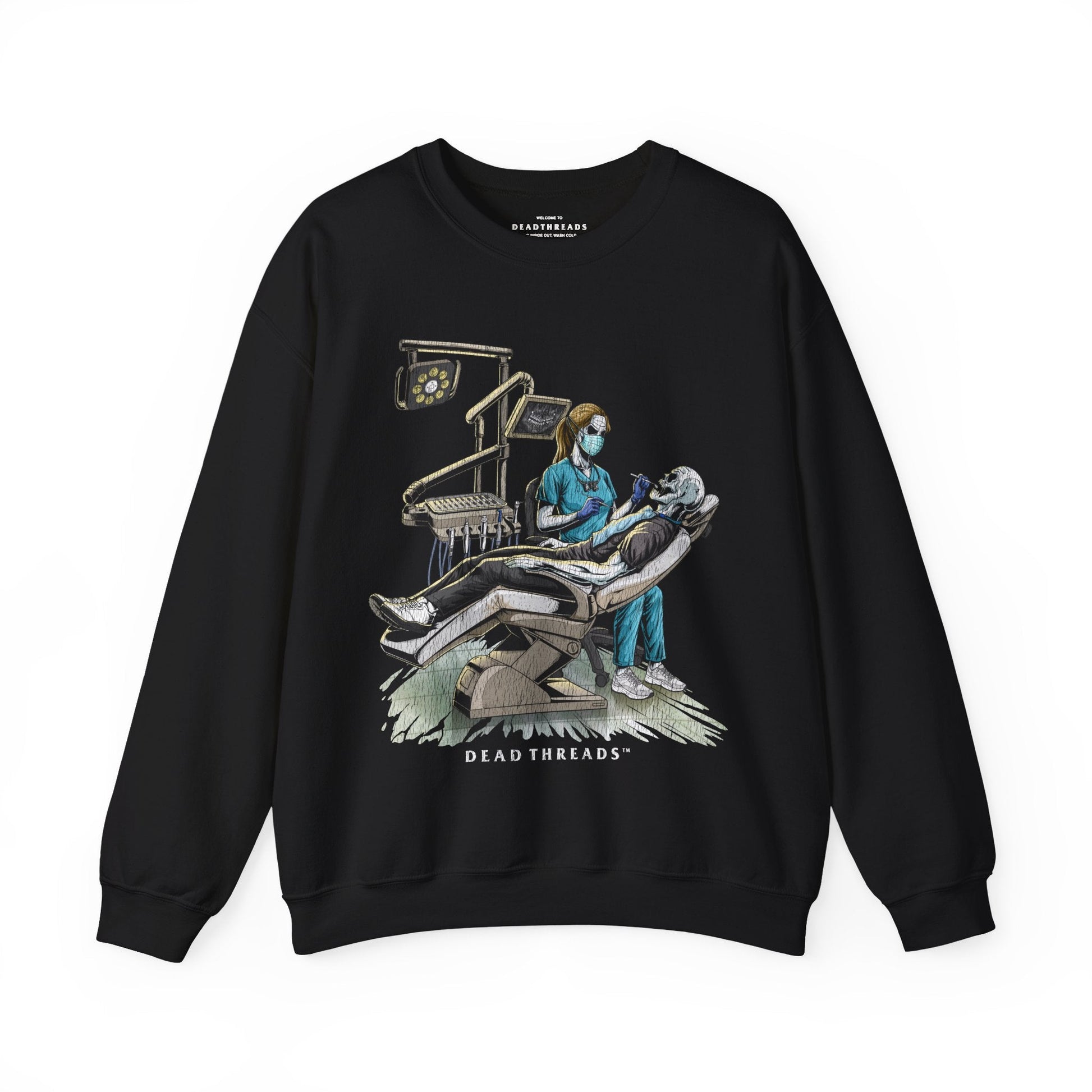 DEADLY DENTAL (FEMALE) CREWNECK SWEATSHIRT – Sweatshirt – Dead Threads Apparel