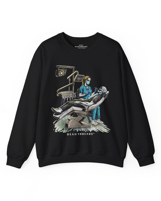DEADLY DENTAL (FEMALE) CREWNECK SWEATSHIRT – Sweatshirt – Dead Threads Apparel