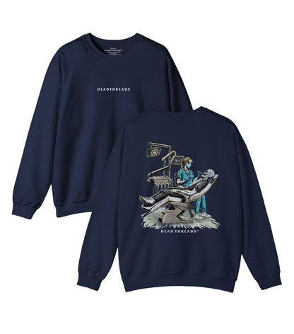 DEADLY DENTAL (FEMALE) - “DT ESSENTIAL" CREWNECK SWEATSHIRT – Sweatshirt – Dead Threads Apparel