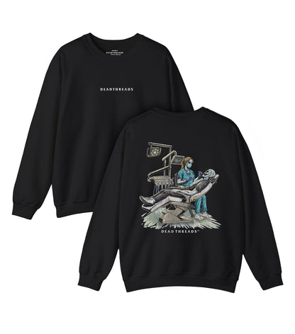 DEADLY DENTAL (FEMALE) - “DT ESSENTIAL" CREWNECK SWEATSHIRT – Sweatshirt – Dead Threads Apparel