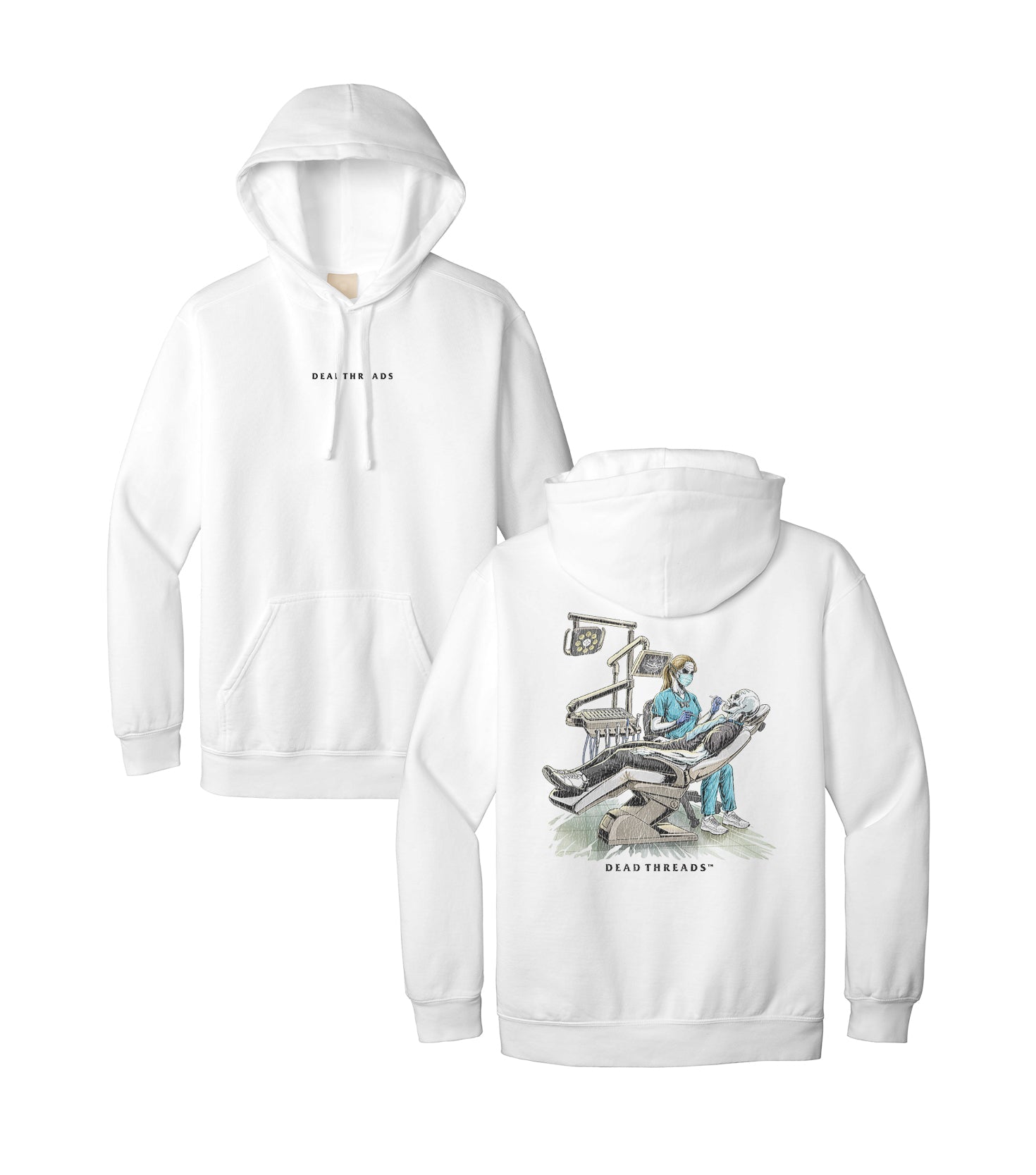 DEADLY DENTAL (FEMALE) - “DT ESSENTIAL" HOODIE – Hoodie – Dead Threads Apparel