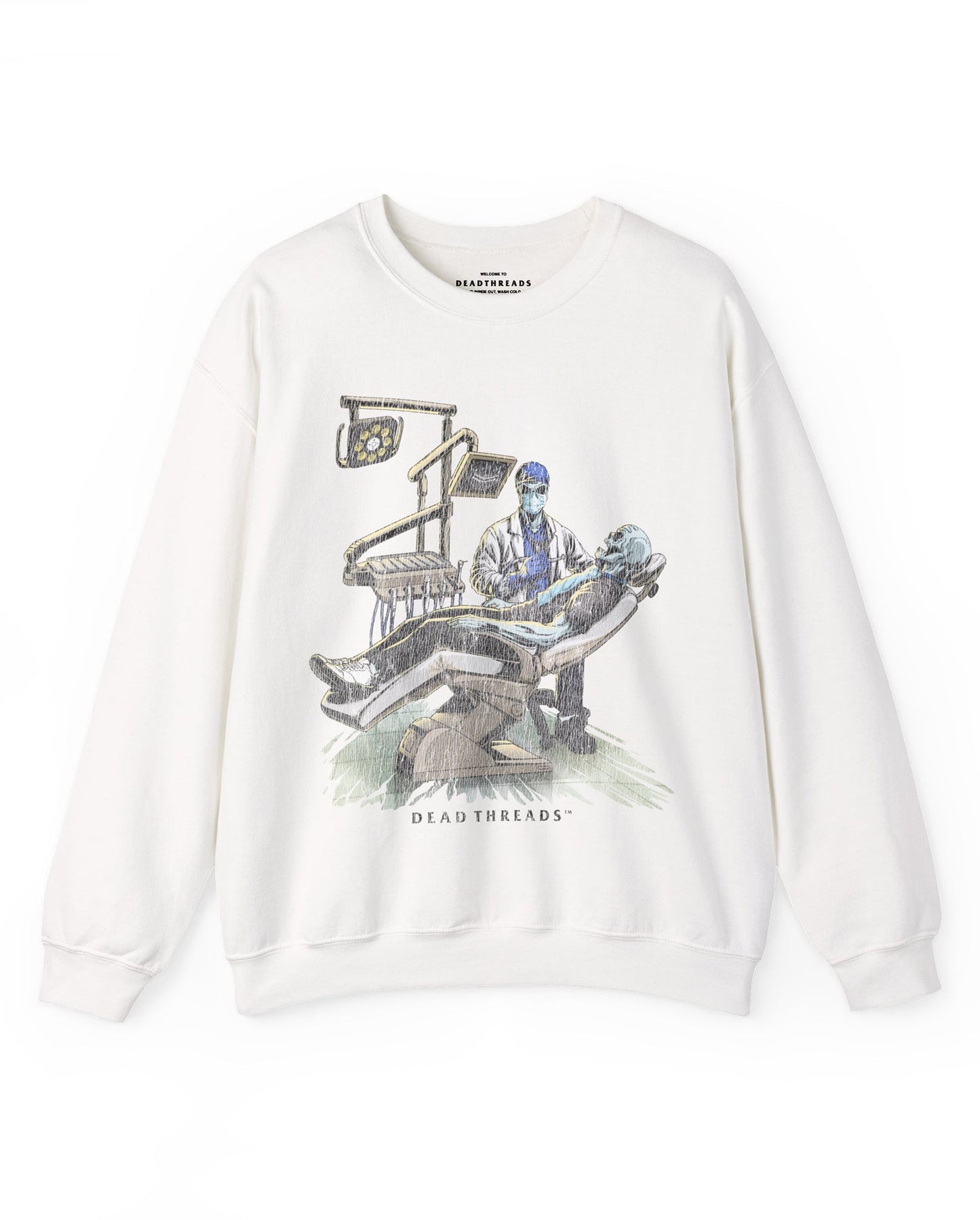 DEADLY DENTAL (MALE) CREWNECK SWEATSHIRT – Sweatshirt – Dead Threads Apparel