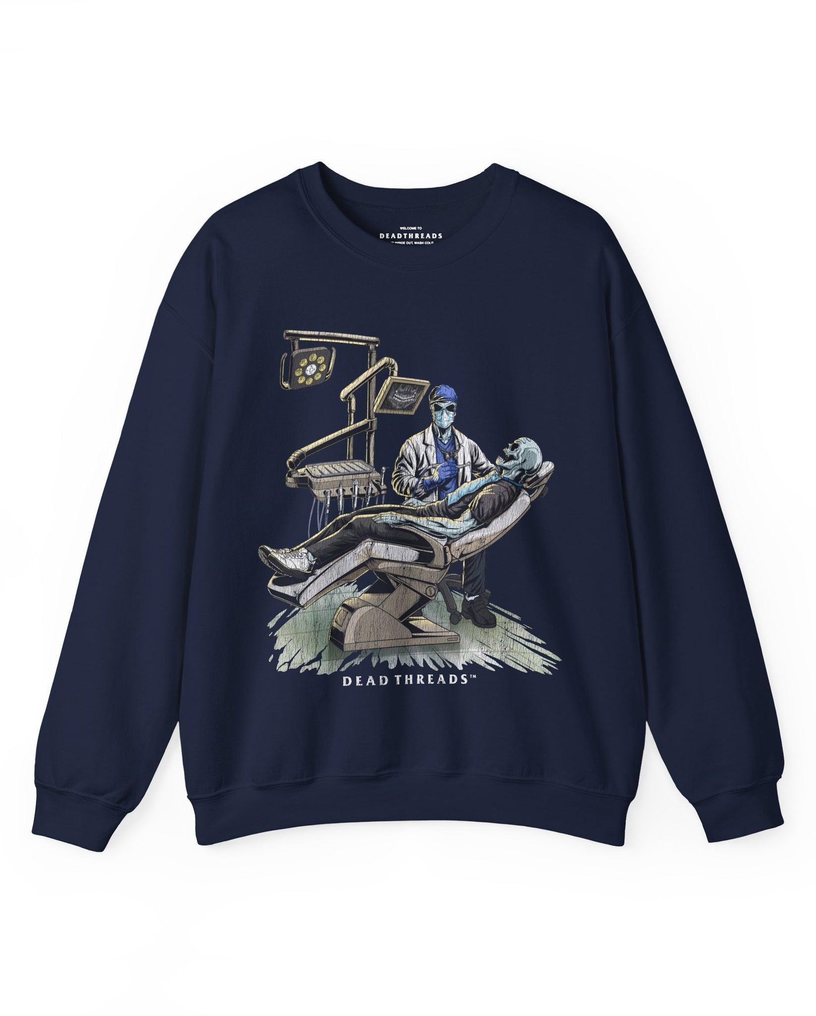DEADLY DENTAL (MALE) CREWNECK SWEATSHIRT – Sweatshirt – Dead Threads Apparel