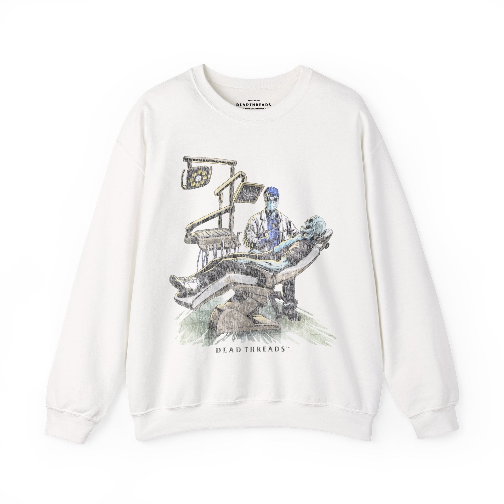 DEADLY DENTAL (MALE) CREWNECK SWEATSHIRT – Sweatshirt – Dead Threads Apparel