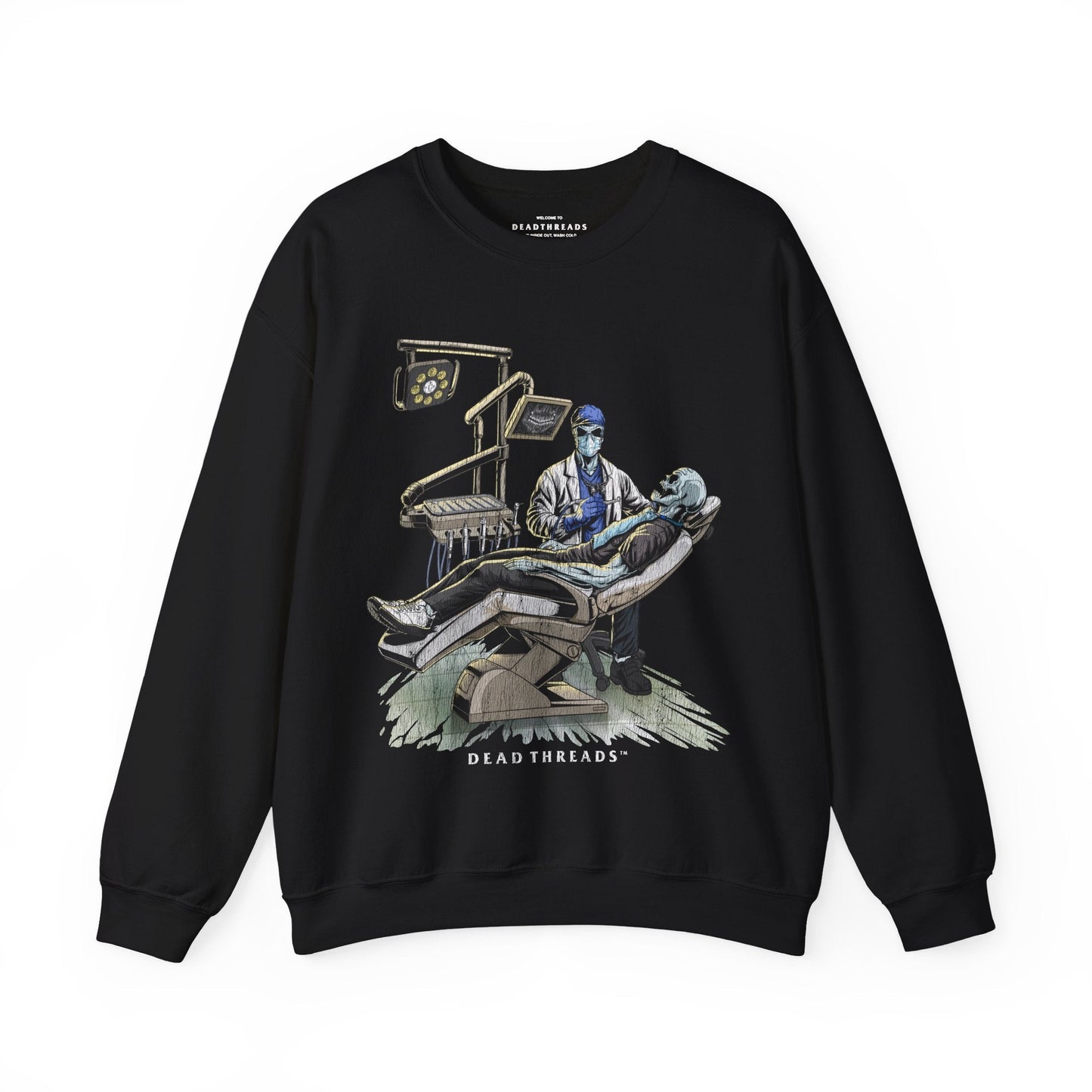 DEADLY DENTAL (MALE) CREWNECK SWEATSHIRT – Sweatshirt – Dead Threads Apparel