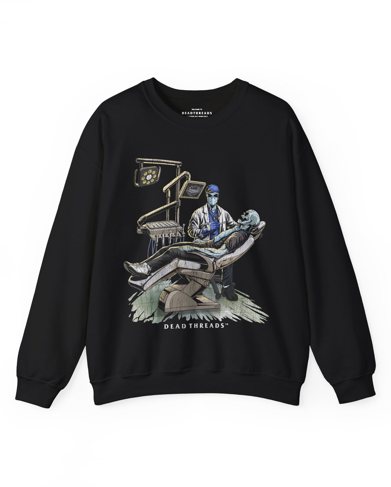 DEADLY DENTAL (MALE) CREWNECK SWEATSHIRT – Sweatshirt – Dead Threads Apparel
