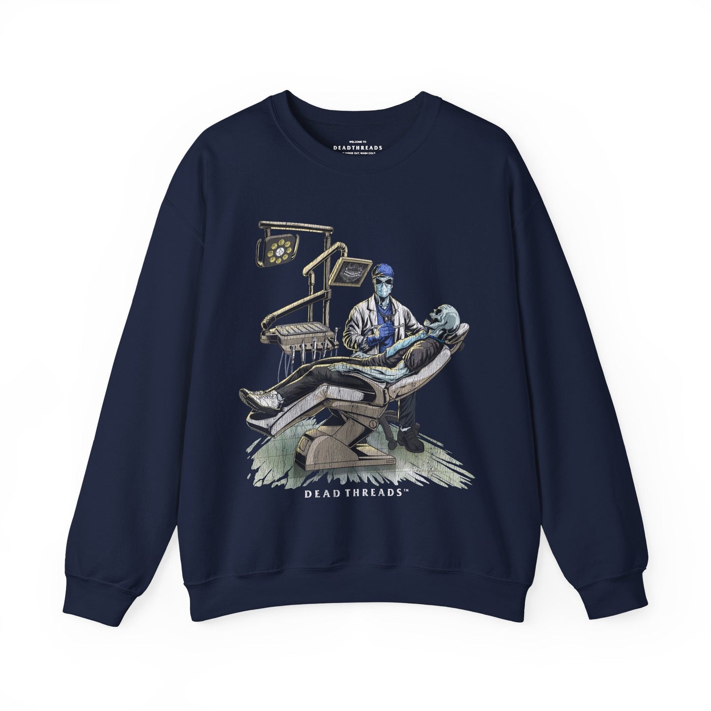 DEADLY DENTAL (MALE) CREWNECK SWEATSHIRT – Sweatshirt – Dead Threads Apparel