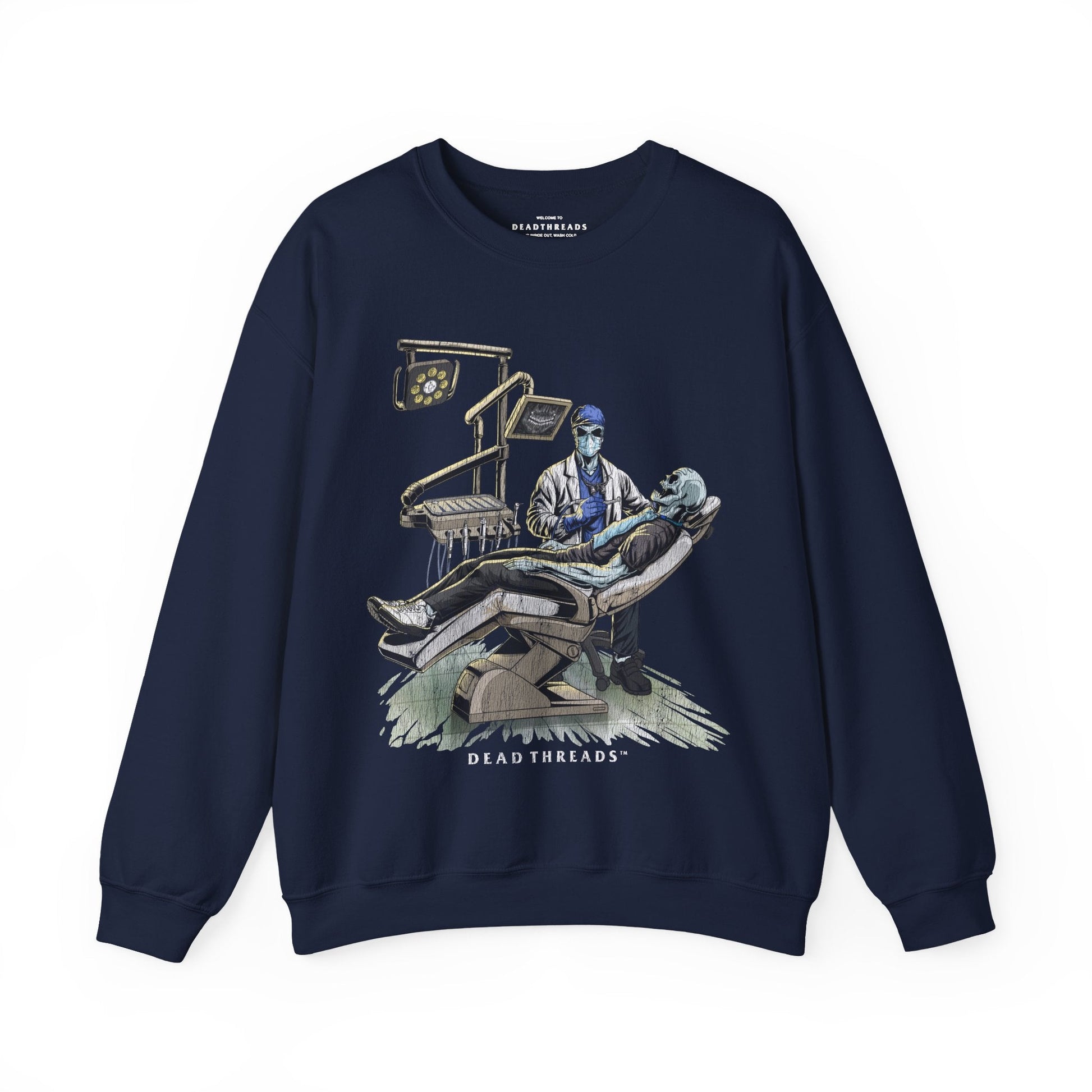 DEADLY DENTAL (MALE) CREWNECK SWEATSHIRT – Sweatshirt – Dead Threads Apparel