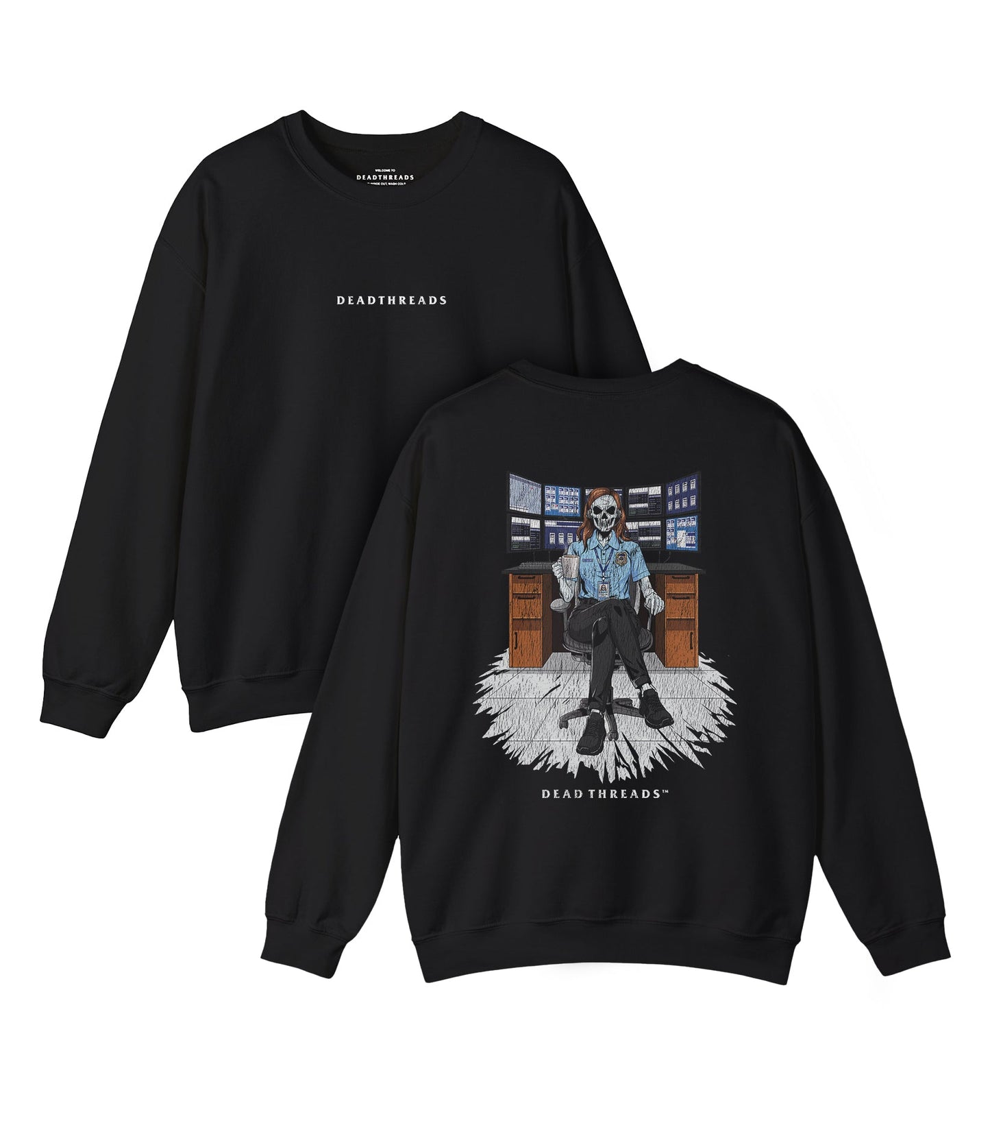DEADLY DISPATCH - “DT ESSENTIAL" CREWNECK SWEATSHIRT – Sweatshirt – Dead Threads Apparel