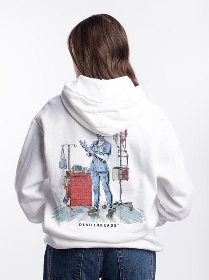 DEADSIDE NURSE (FEMALE) - BLUE SCRUBS “DT ESSENTIAL" HOODIE – Hoodie – Dead Threads Apparel