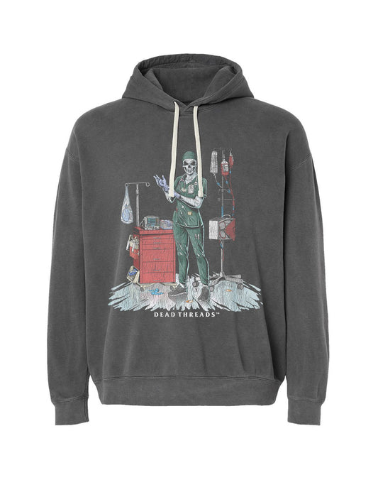 DEADSIDE NURSE (FEMALE) GREEN SCRUBS - LIGHTWEIGHT HOODIE – Lightweight – Dead Threads Apparel