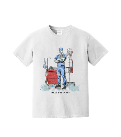 DEADSIDE NURSE (MALE) - BLUE SCRUBS – T-Shirt – Dead Threads Apparel