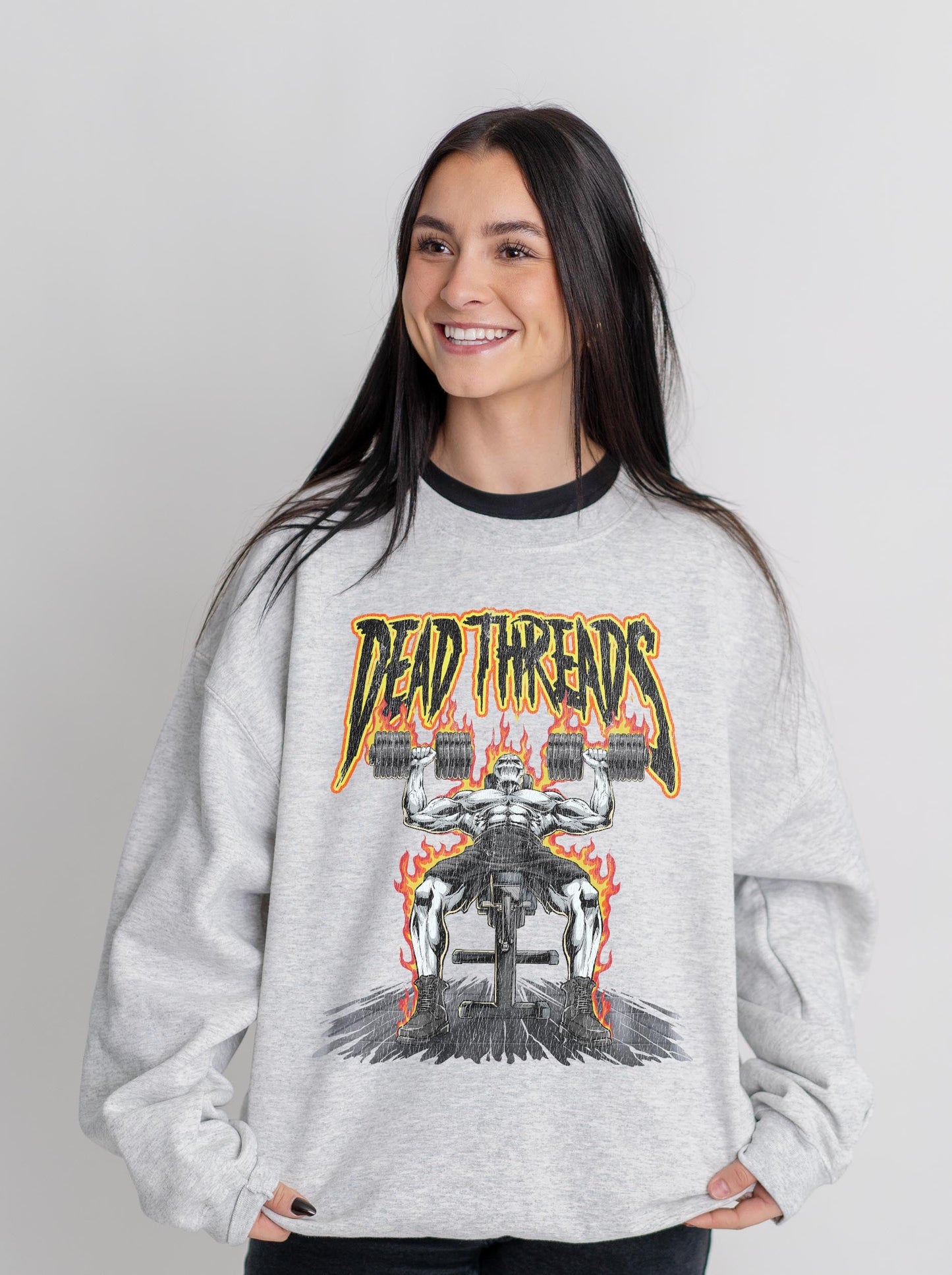 DEATH PRESS CREWNECK SWEATSHIRT – Sweatshirt – Dead Threads Apparel