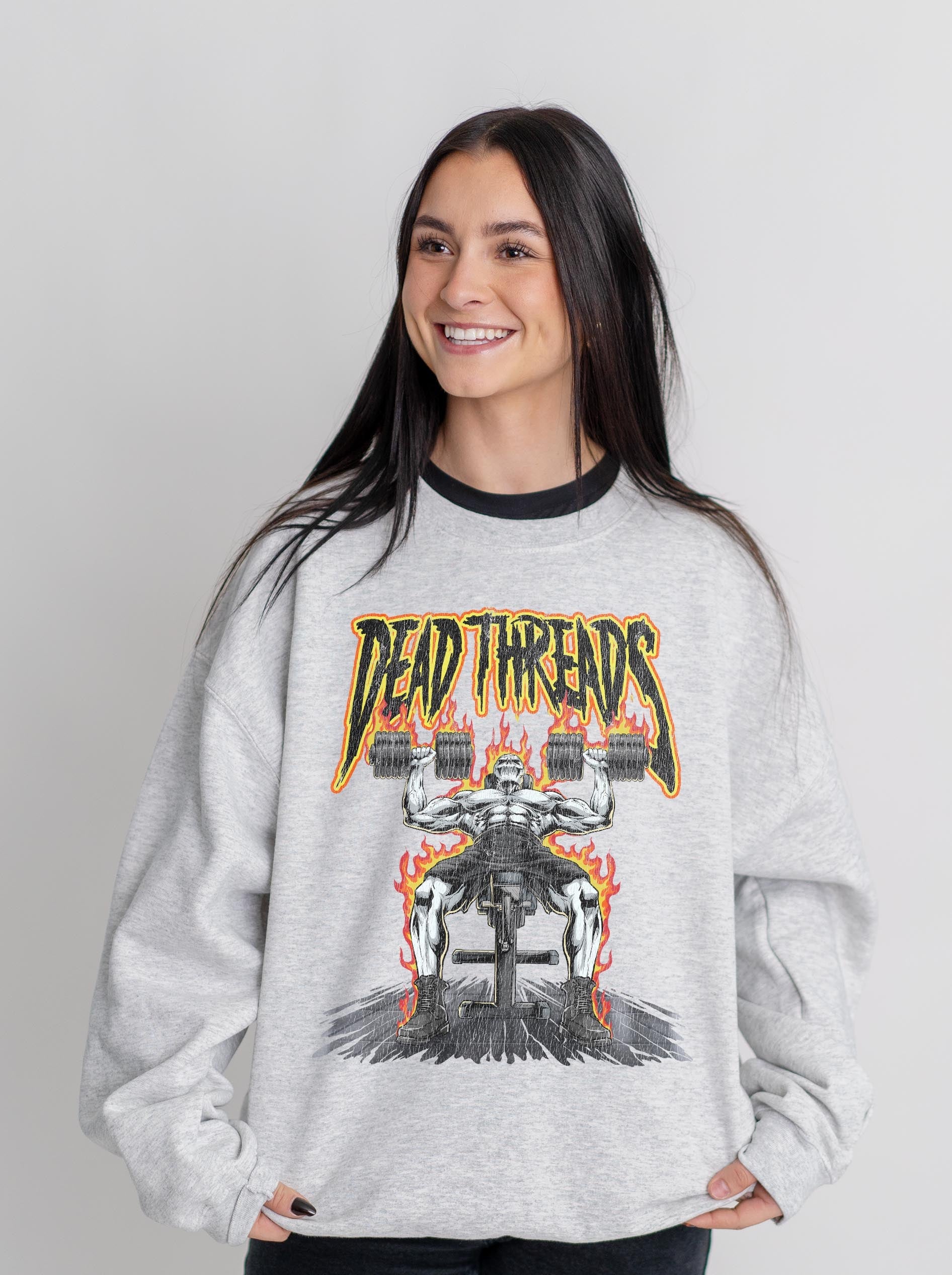 DEATH PRESS CREWNECK SWEATSHIRT – Sweatshirt – Dead Threads Apparel