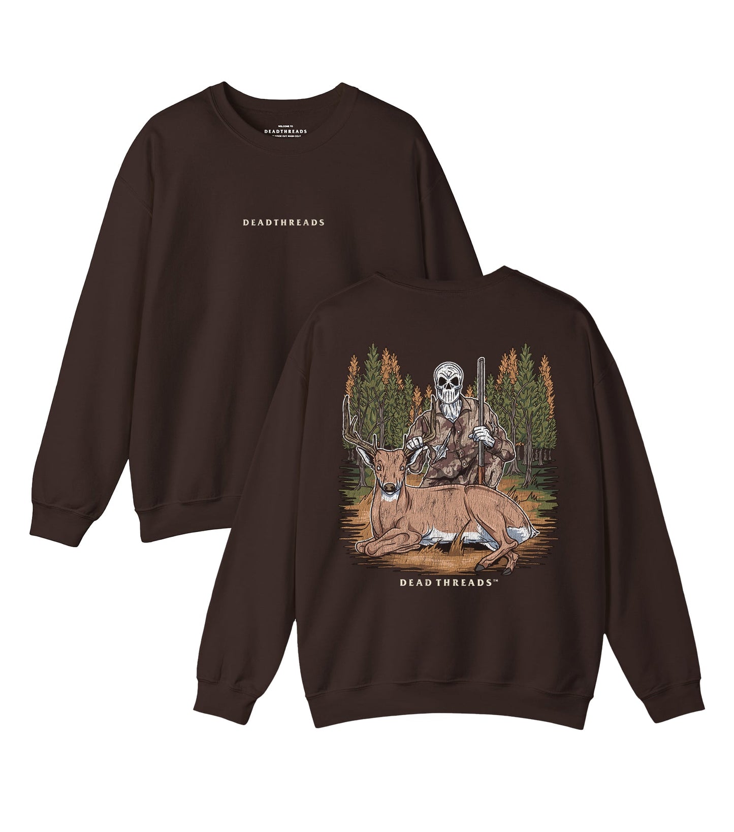 DEER HUNTING - “DT ESSENTIAL" CREWNECK SWEATSHIRT – Sweatshirt – Dead Threads Apparel