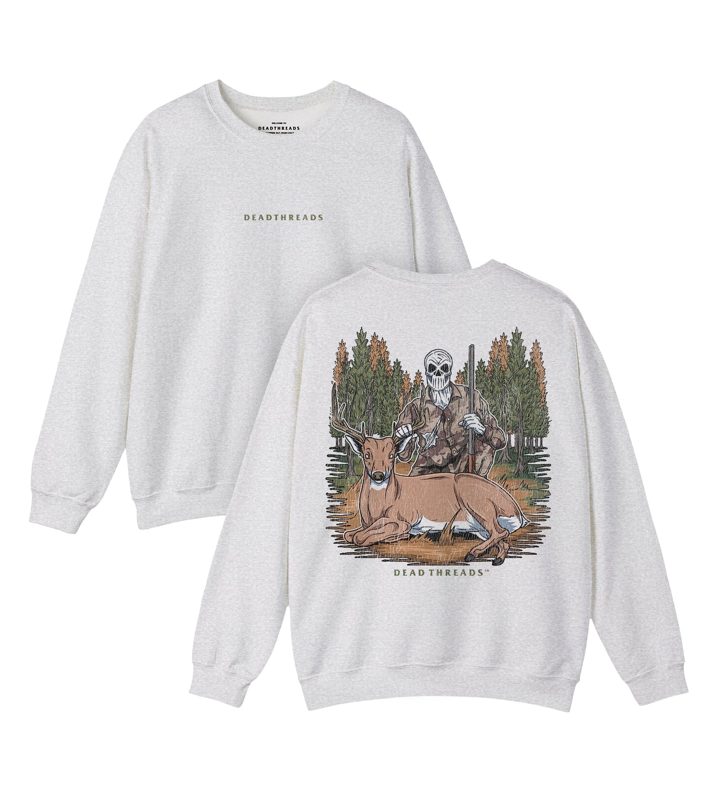 DEER HUNTING - “DT ESSENTIAL" CREWNECK SWEATSHIRT – Sweatshirt – Dead Threads Apparel