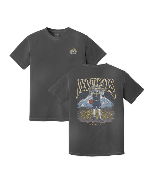DENVER BASKETBALL - “3 SKULL” PREMIUM T-SHIRT – T-Shirt – Dead Threads Apparel