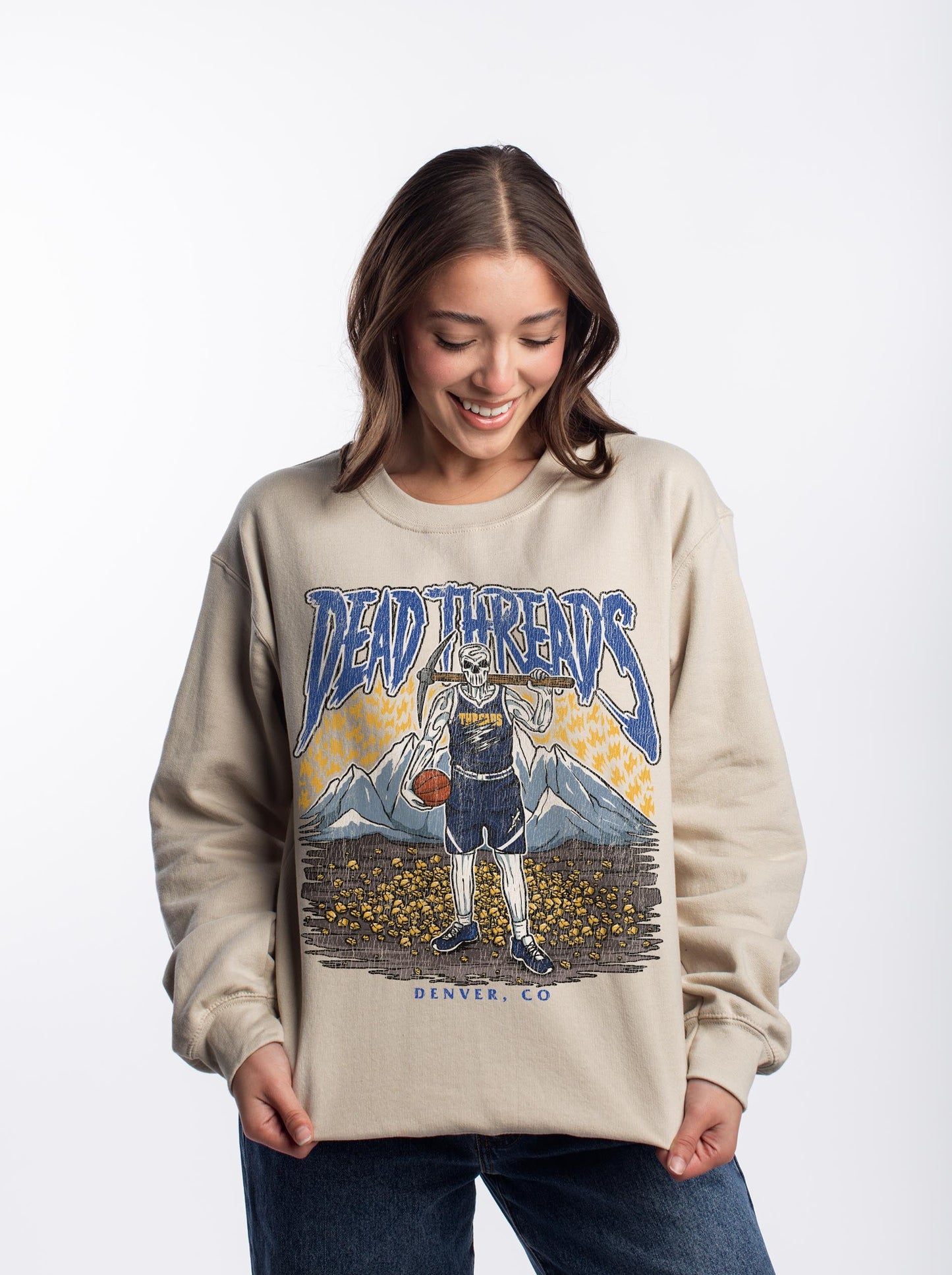 DENVER BASKETBALL - CREWNECK SWEATSHIRT – Sweatshirt – Dead Threads Apparel