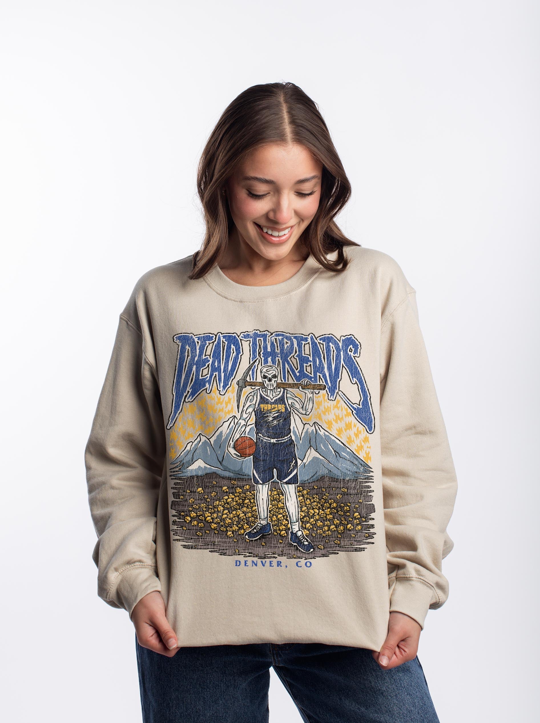 DENVER BASKETBALL - CREWNECK SWEATSHIRT – Sweatshirt – Dead Threads Apparel