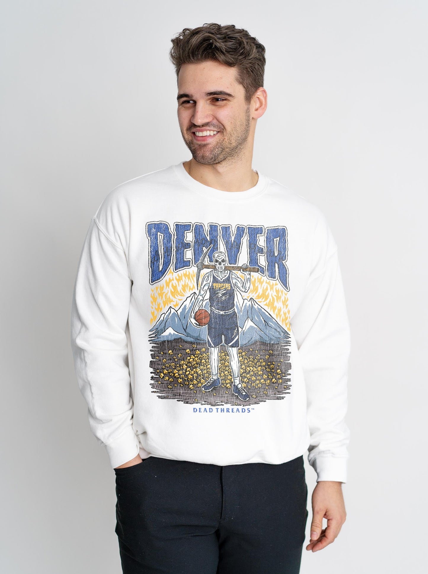 DENVER BASKETBALL CREWNECK SWEATSHIRT – Sweatshirt – Dead Threads Apparel