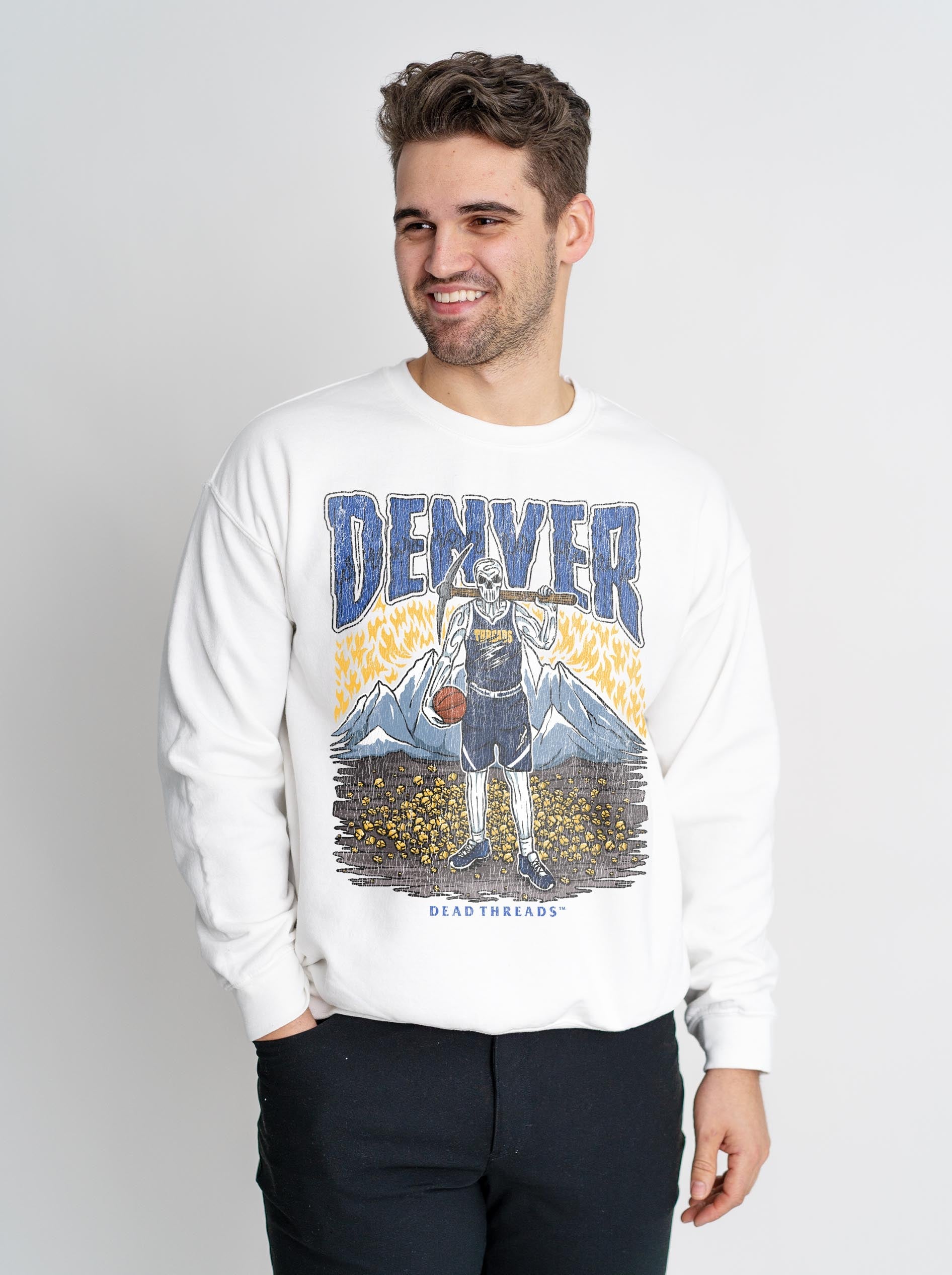 DENVER BASKETBALL CREWNECK SWEATSHIRT – Sweatshirt – Dead Threads Apparel