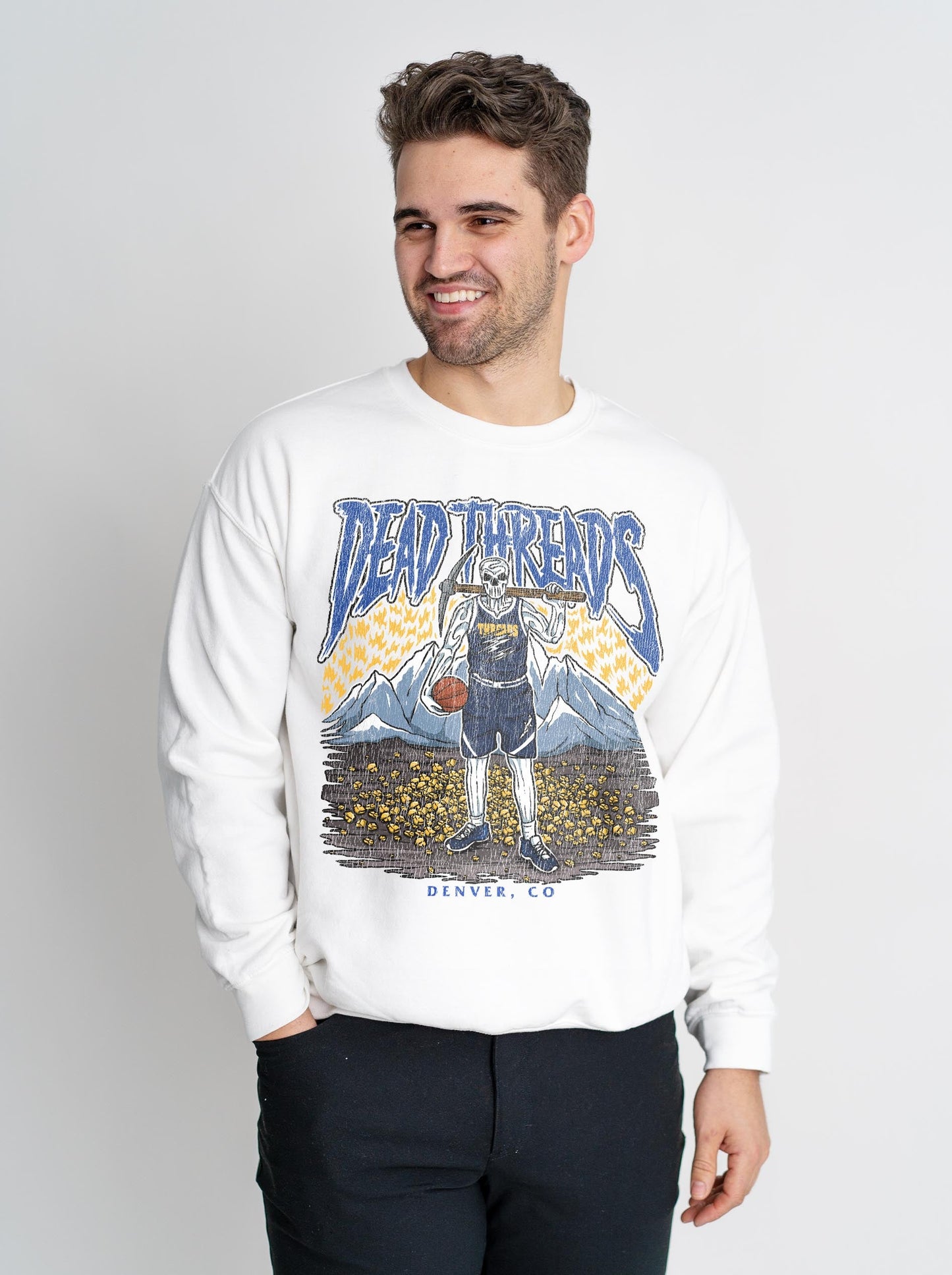 DENVER BASKETBALL - CREWNECK SWEATSHIRT – Sweatshirt – Dead Threads Apparel