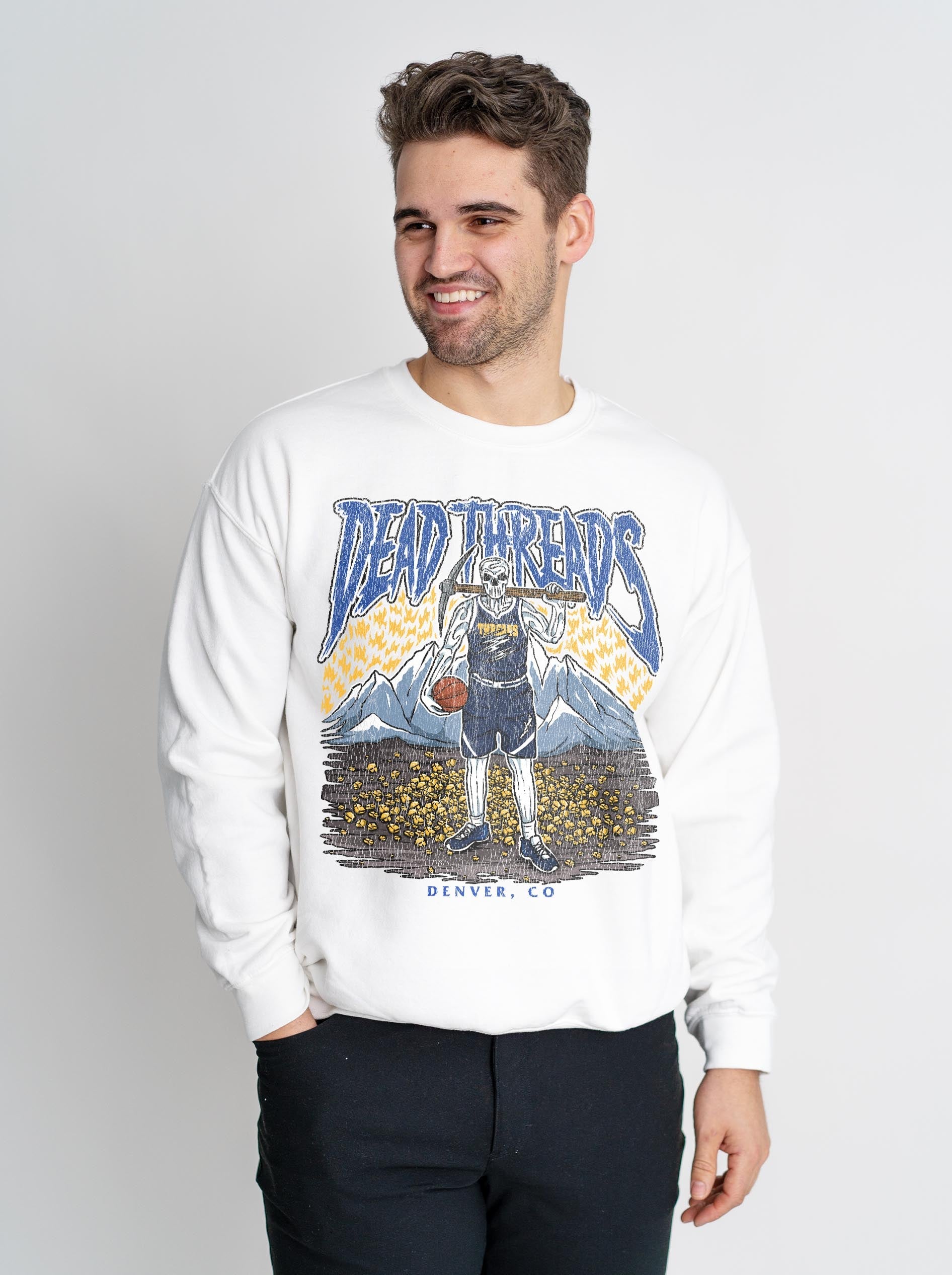 DENVER BASKETBALL - CREWNECK SWEATSHIRT – Sweatshirt – Dead Threads Apparel