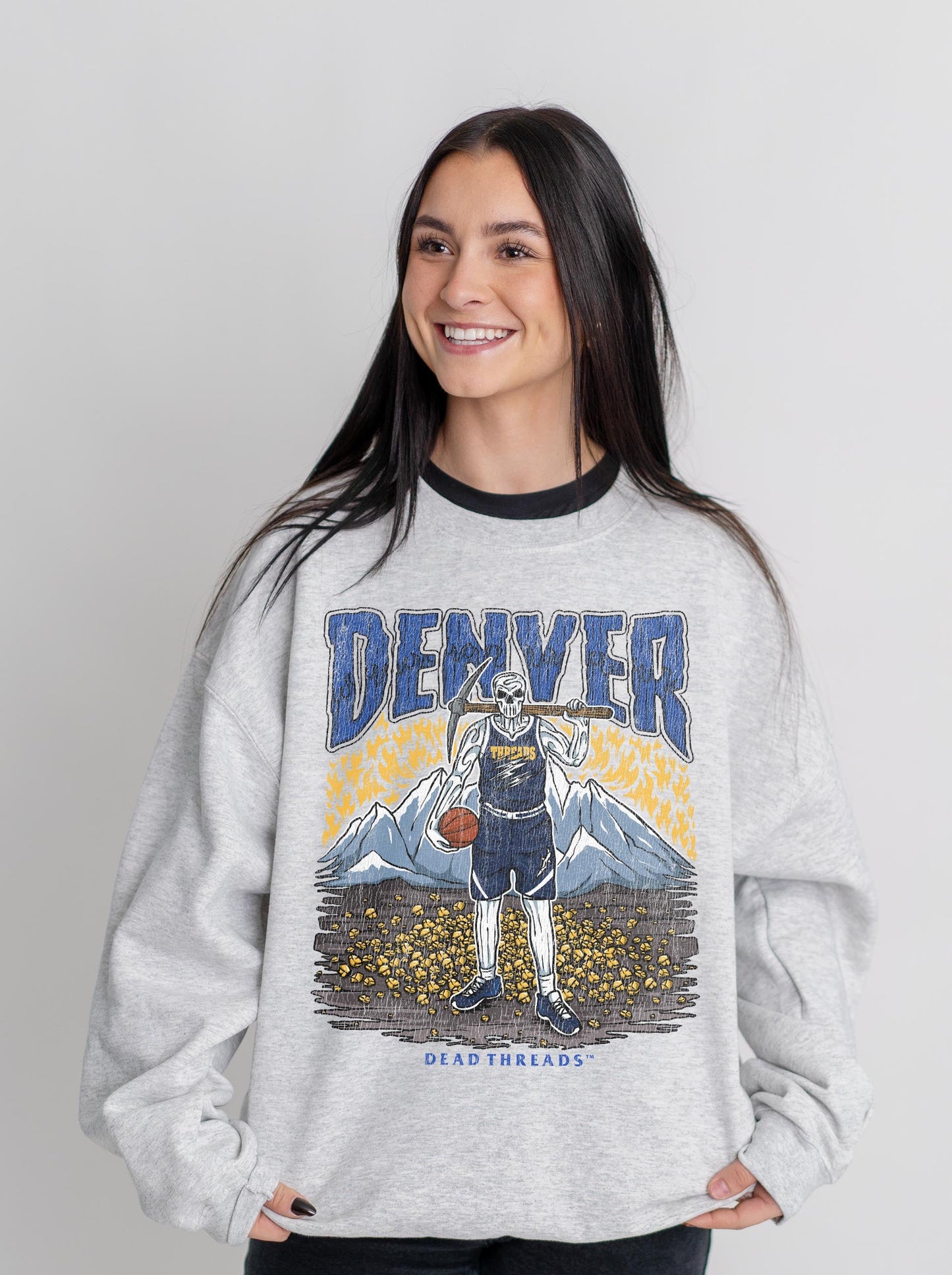 DENVER BASKETBALL CREWNECK SWEATSHIRT – Sweatshirt – Dead Threads Apparel