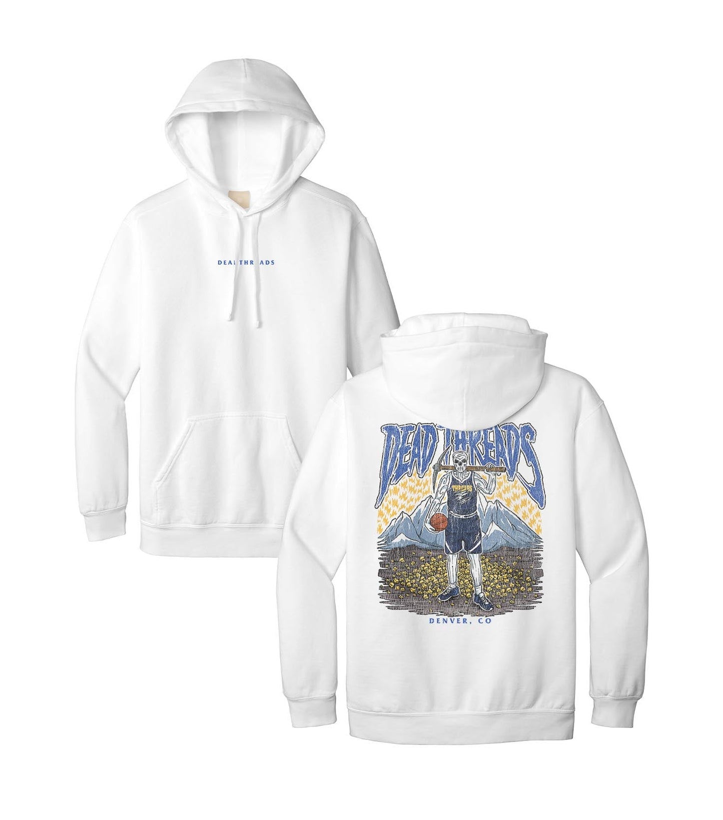 DENVER BASKETBALL - “DT ESSENTIAL" HOODIE – Hoodie – Dead Threads Apparel