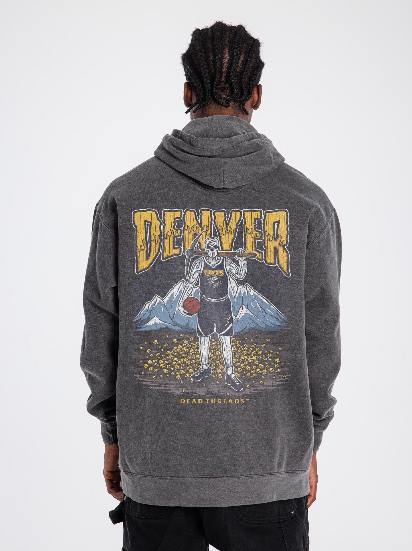 DENVER BASKETBALL - “DT ESSENTIAL" HOODIE – Hoodie – Dead Threads Apparel