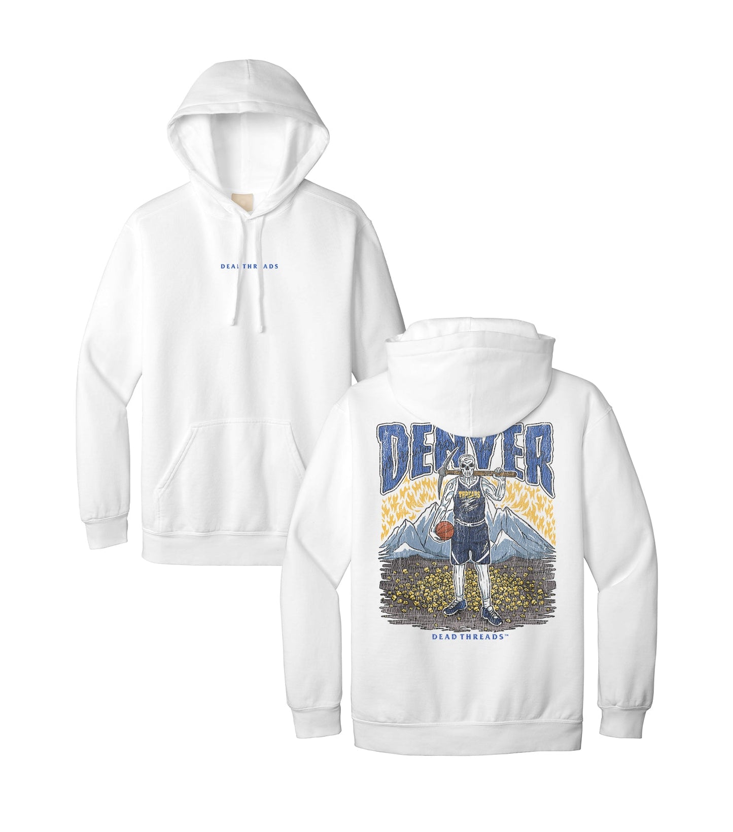 DENVER BASKETBALL - “DT ESSENTIAL" HOODIE – Hoodie – Dead Threads Apparel