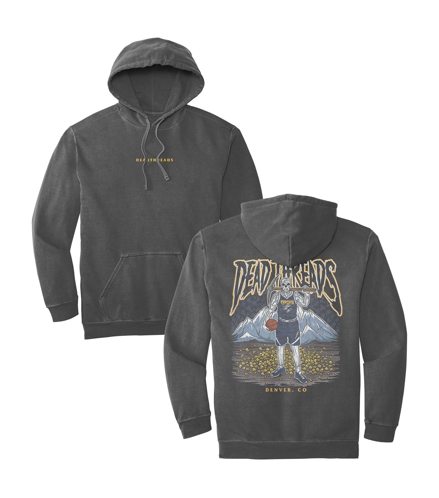 DENVER BASKETBALL - “DT ESSENTIAL" HOODIE – Hoodie – Dead Threads Apparel