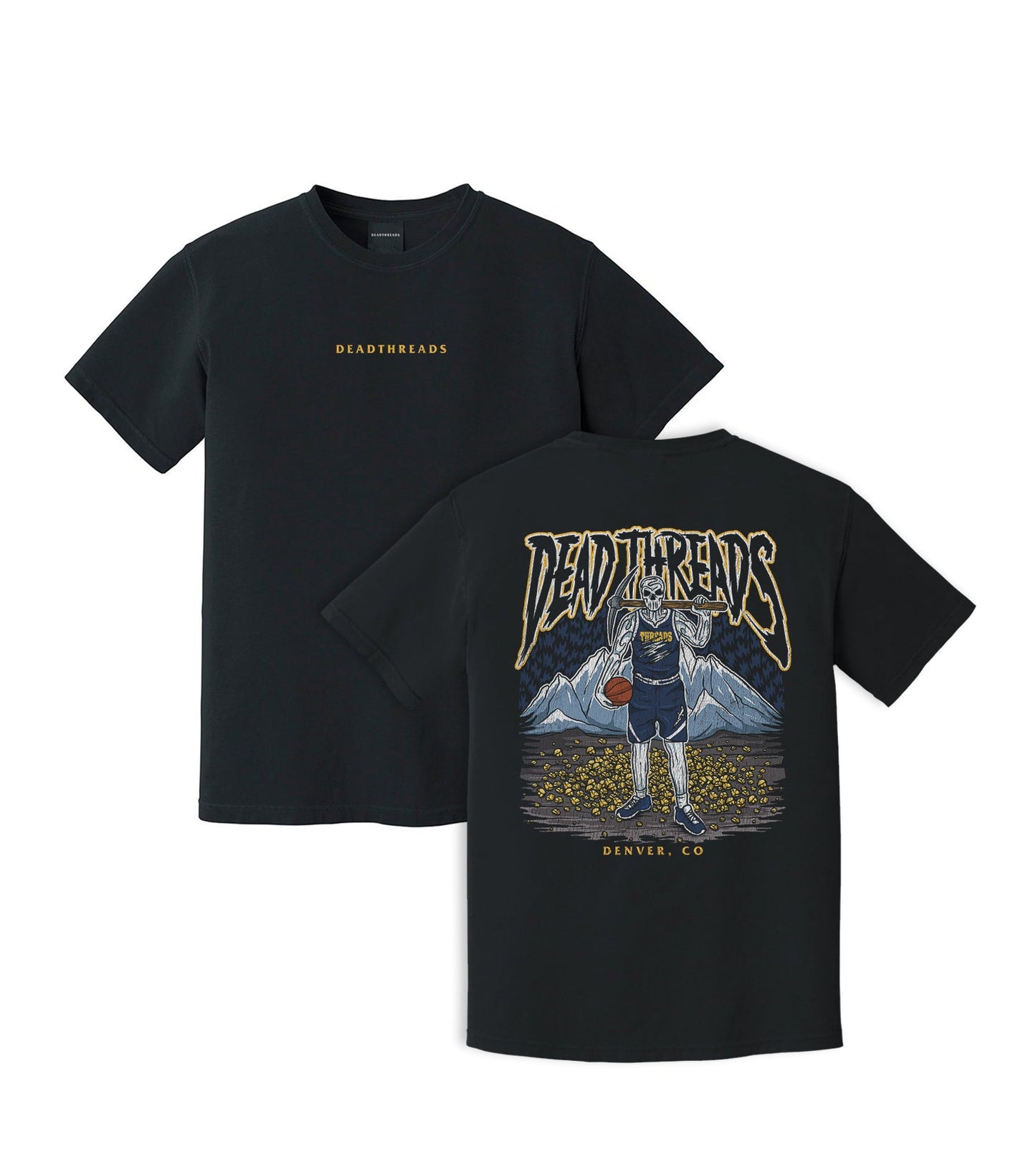 DENVER BASKETBALL - “DT ESSENTIAL" PREMIUM T-SHIRT – T-Shirt – Dead Threads Apparel