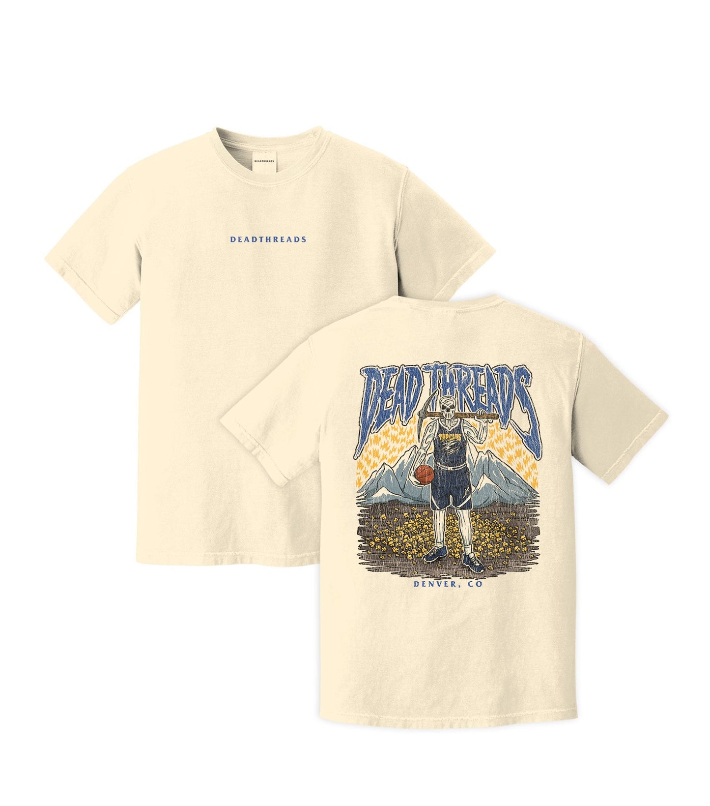 DENVER BASKETBALL - “DT ESSENTIAL" PREMIUM T-SHIRT – T-Shirt – Dead Threads Apparel