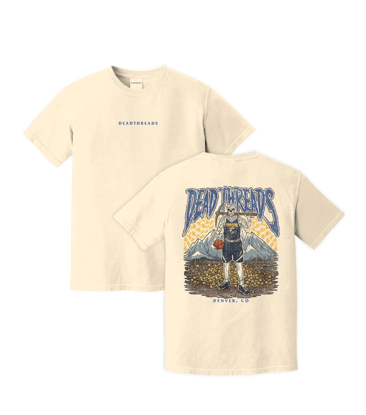 DENVER BASKETBALL - “DT ESSENTIAL" PREMIUM T-SHIRT – T-Shirt – Dead Threads Apparel