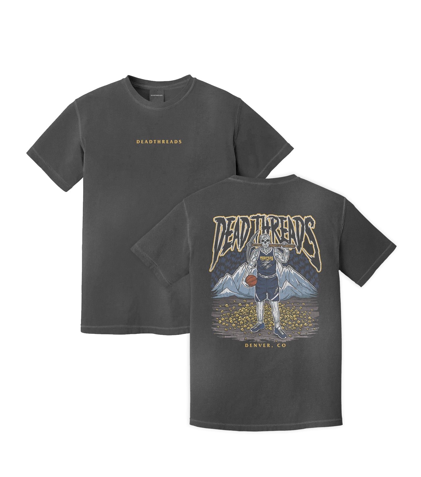 DENVER BASKETBALL - “DT ESSENTIAL" PREMIUM T-SHIRT – T-Shirt – Dead Threads Apparel