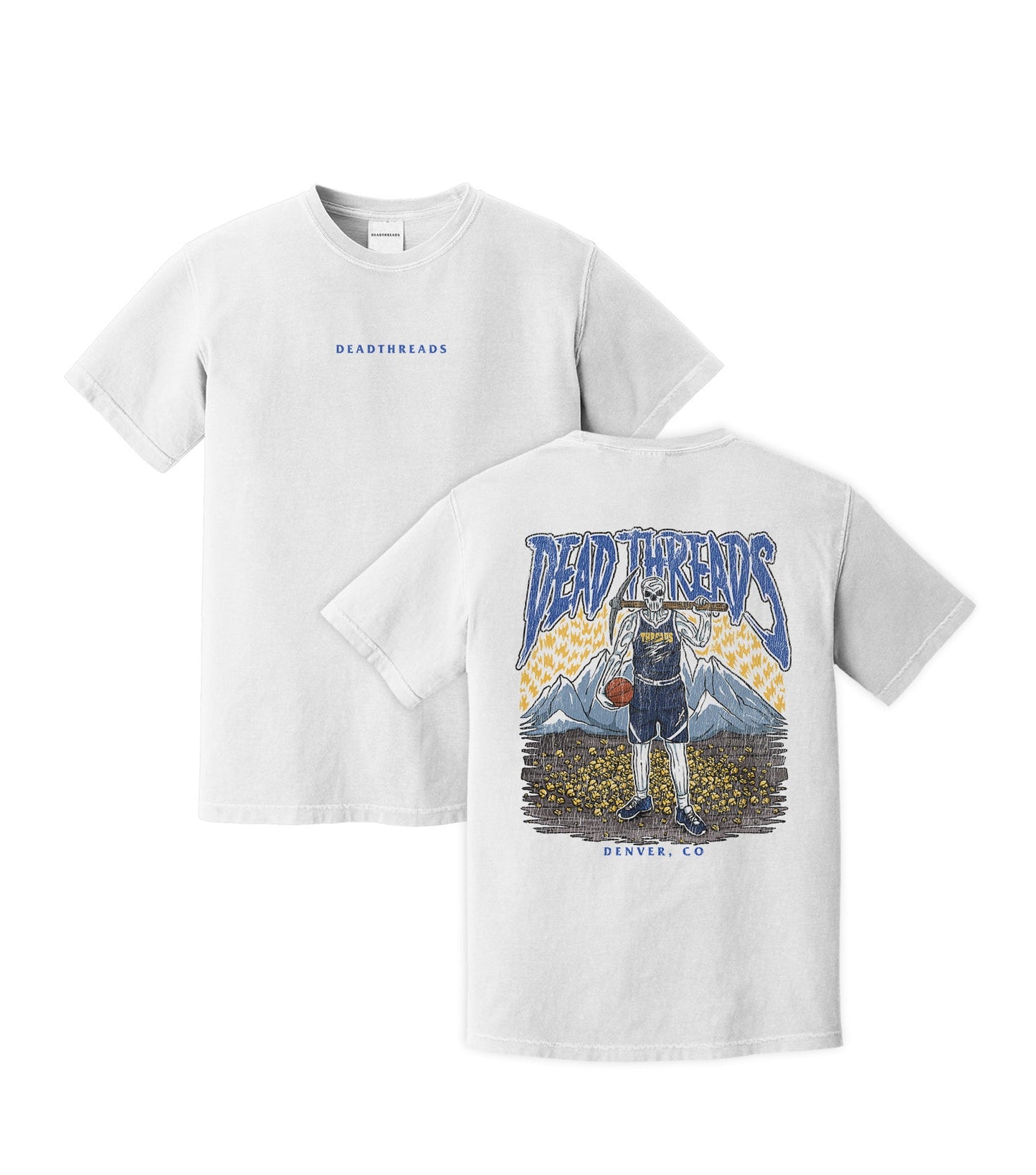 DENVER BASKETBALL - “DT ESSENTIAL" PREMIUM T-SHIRT – T-Shirt – Dead Threads Apparel