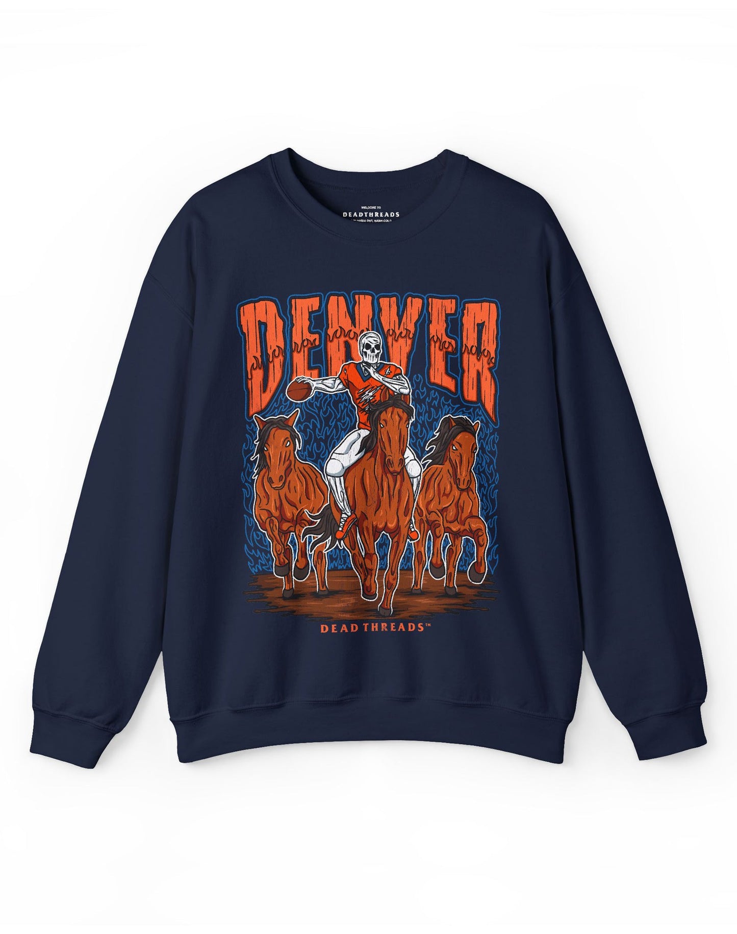 DENVER FOOTBALL v1 CREWNECK SWEATSHIRT – Sweatshirt – Dead Threads Apparel